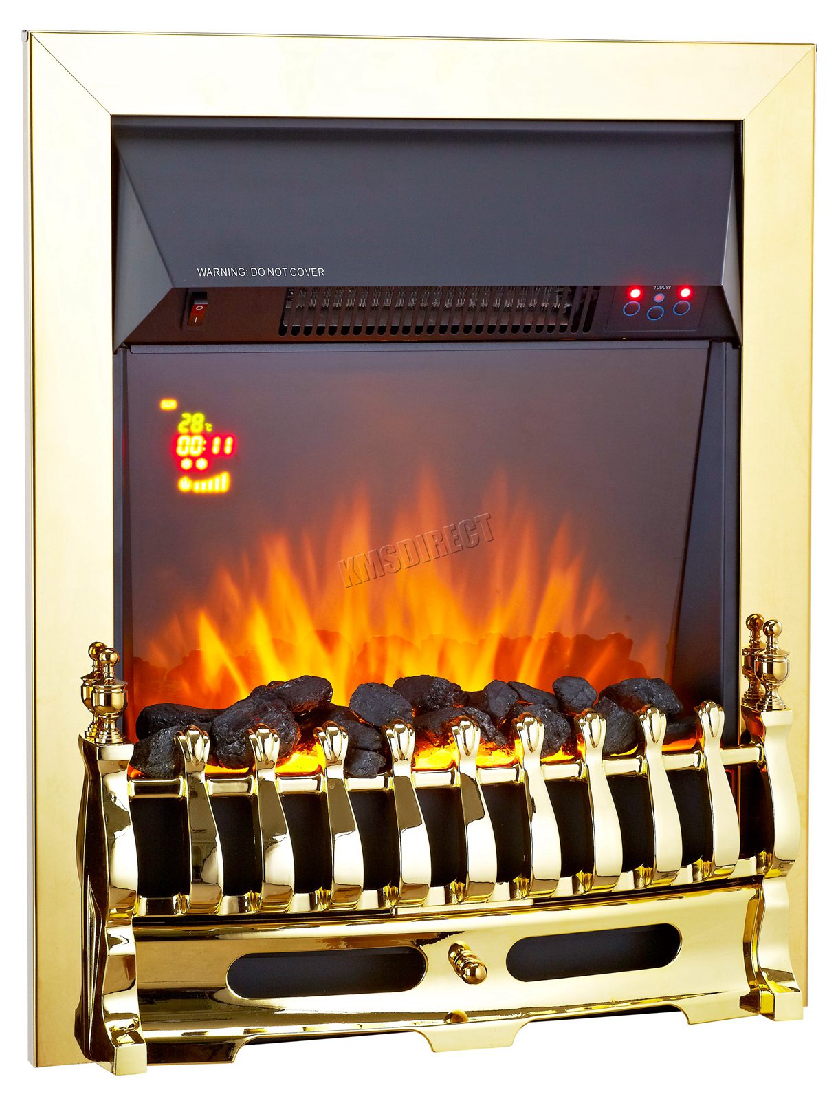 Foxhunter Electric Fire 2000w Home Flame Effect Gas Fireplace