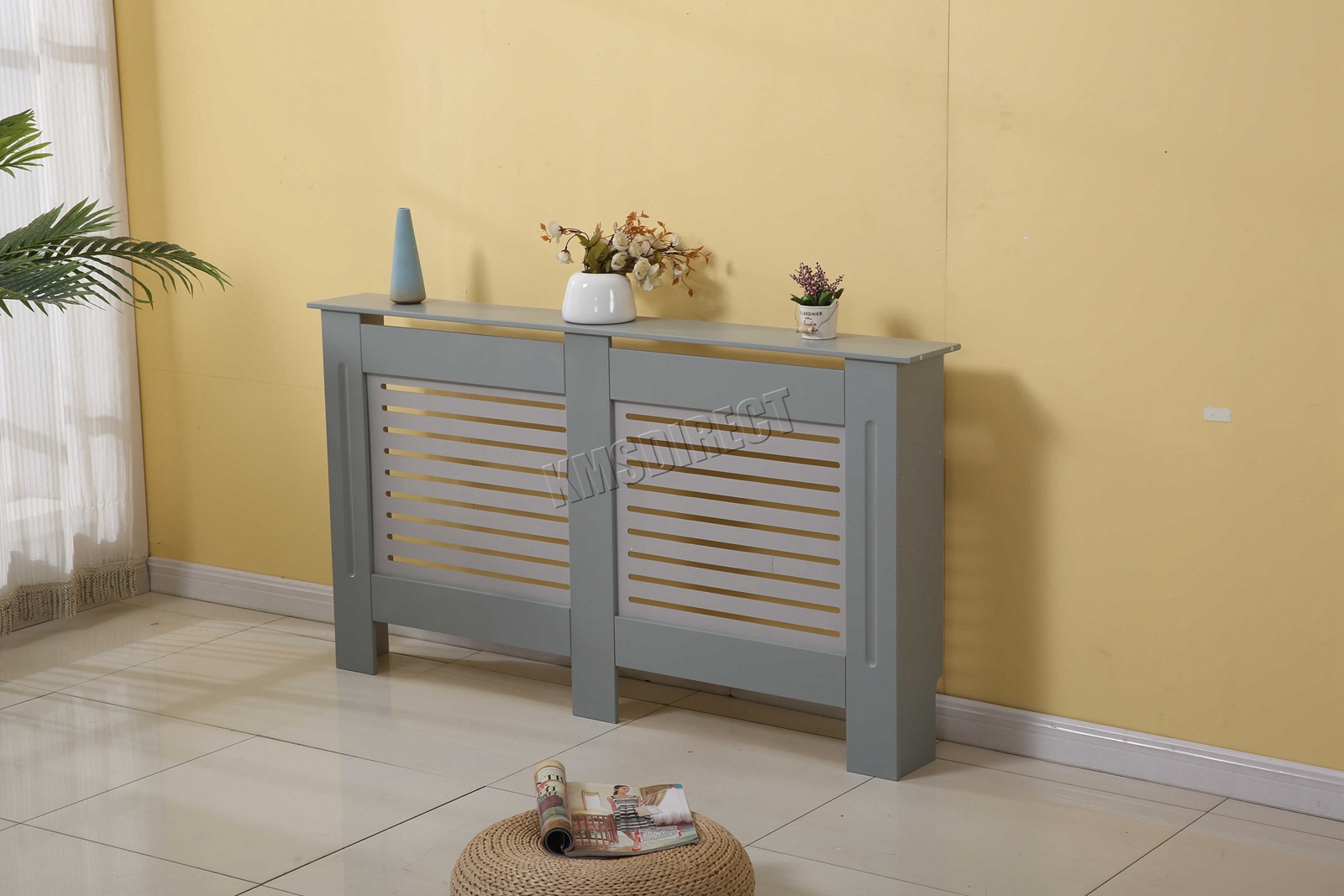 WestWood Radiator Cover White Or Grey Wooden Radiator Wall Shelves