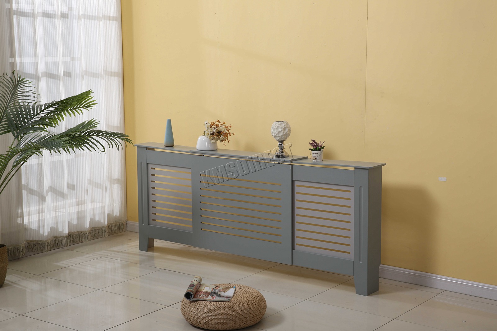 WestWood Radiator Cover White Or Grey Wooden Radiator Wall Shelves