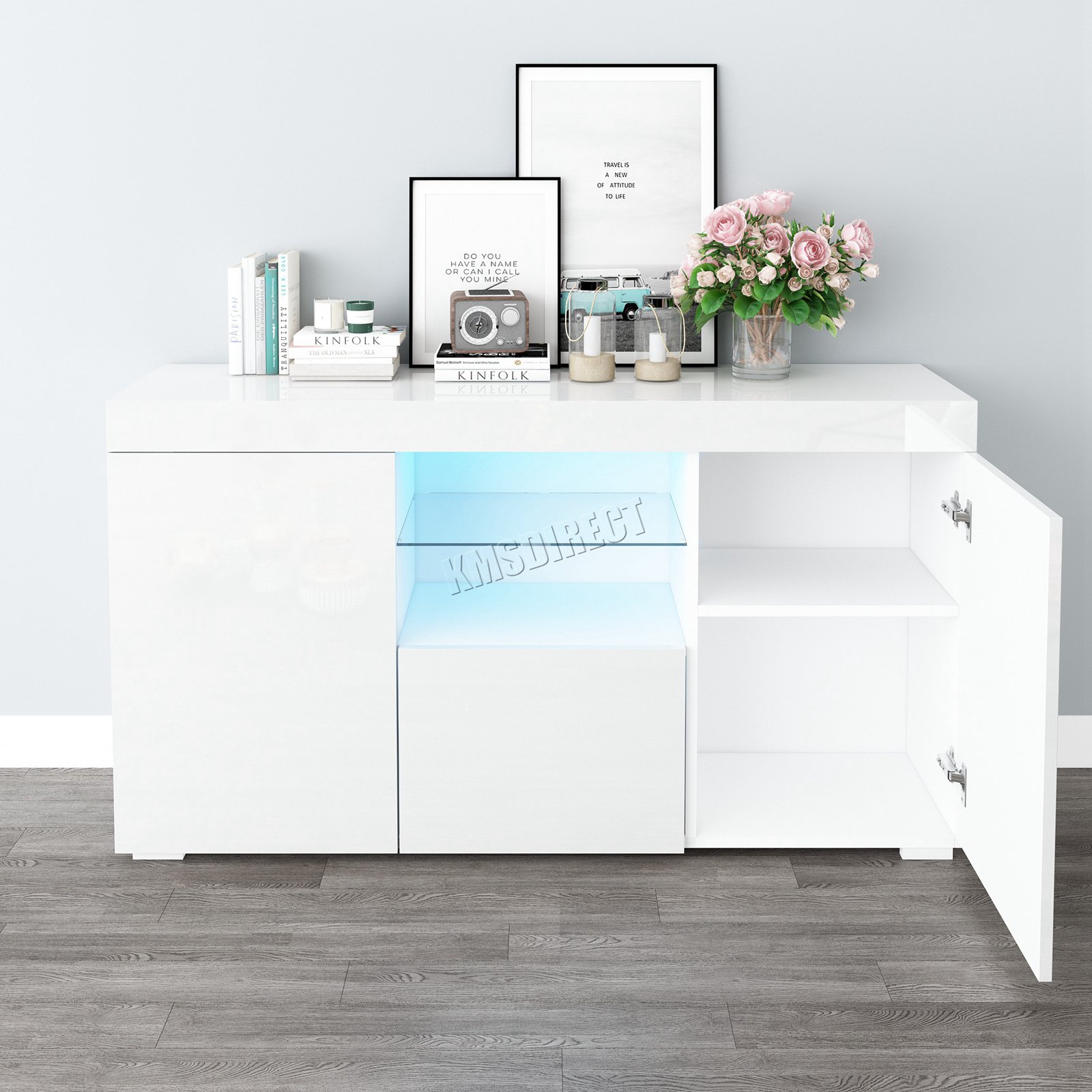 Westwood Pb High Gloss Cabinet Led Bookshelf Sideboard Cupboard Home Westwood Pb High Gloss Cabinet Led Bookshelf Sideboard
