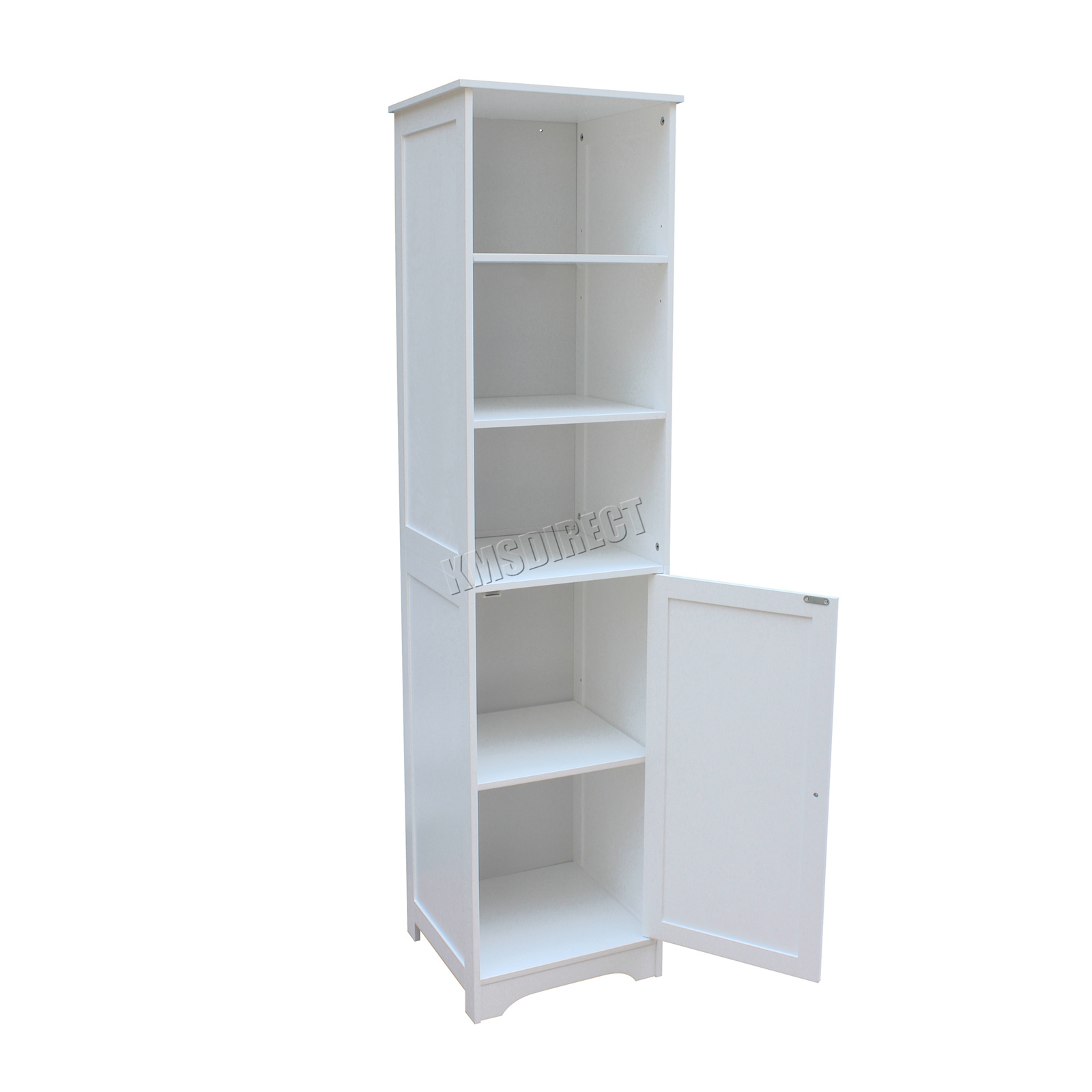 WestWood Wooden Bathroom Wall Mount Tall Shelving Unit Storage