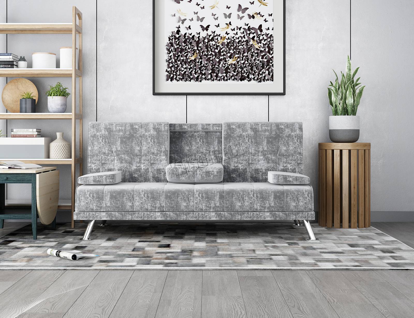 WestWood Fabric Manhattan Sofa Bed Recliner 3 Seater Modern Luxury Design Home eBay