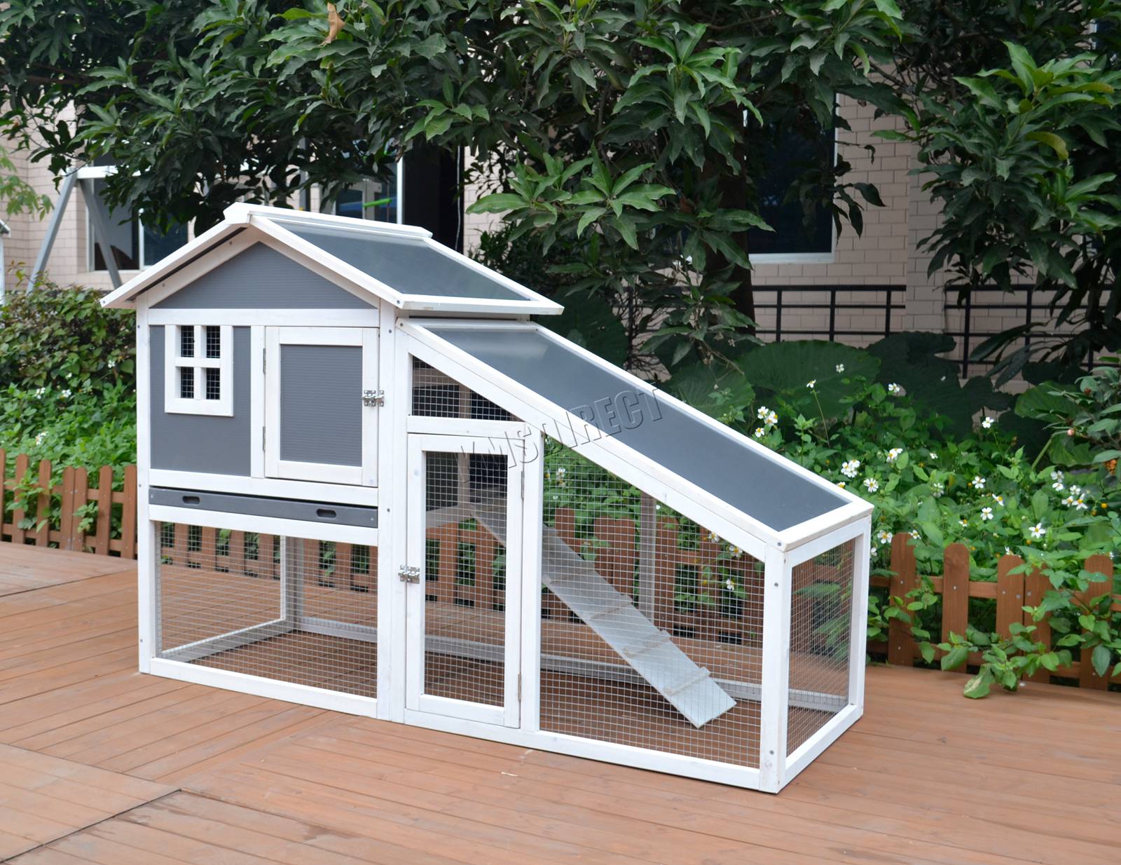 WestWood Wooden Pet Hutch Rabbit Bunny Chicken Coop Shelter House Run