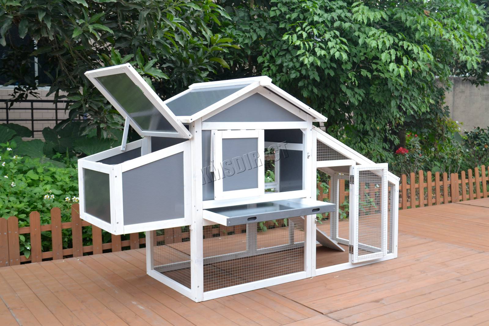 WestWood Wooden Pet Hutch Rabbit Bunny Chicken Coop Shelter House Run