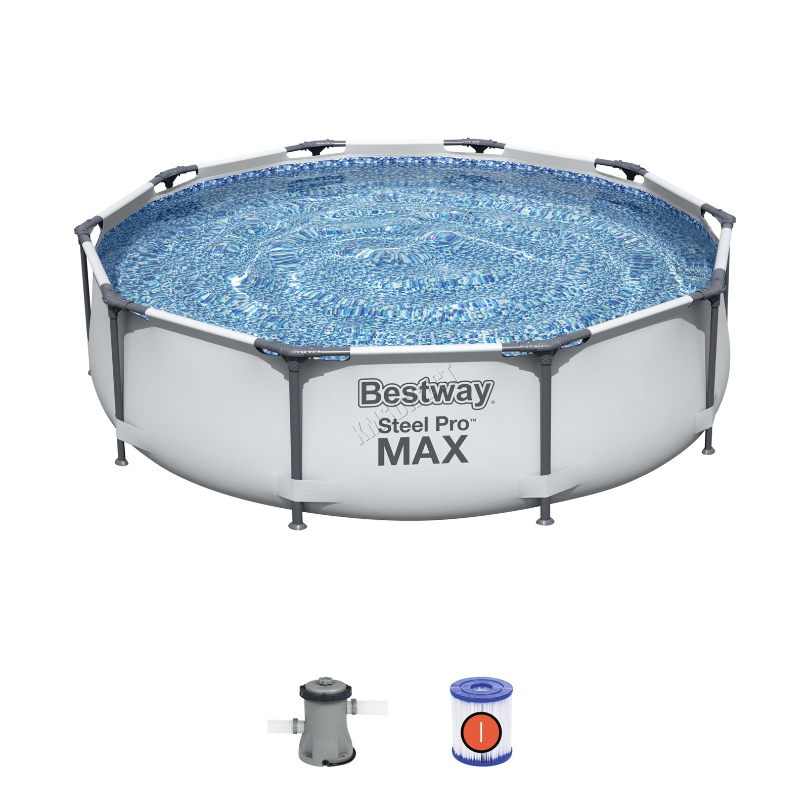 10 Cm Au Dessus Du Sol Bestway Acier Pro Cadre Piscines Ensemble Rond Au Dessus Du Sol avec