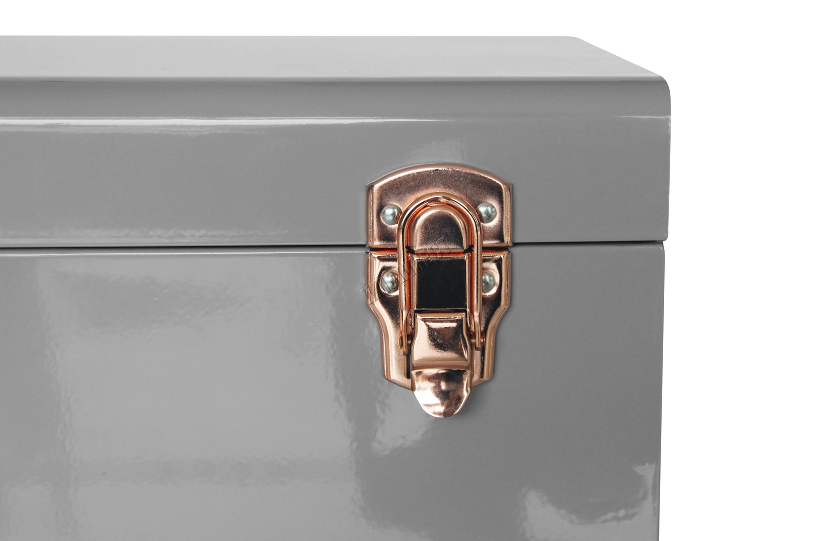 WestWood Metal Storage Trunks Set 2PC Toy Box Chest Suitcase Vintage