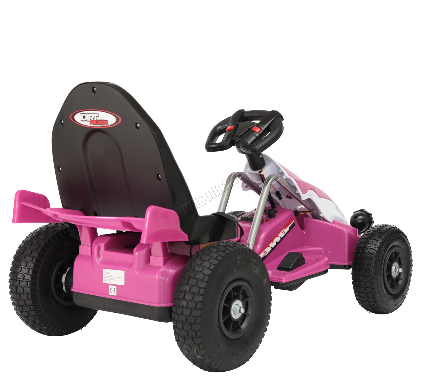 GALACTICA Electric Kids Go Kart Racing Pedal Ride On Car Rubber Tyre