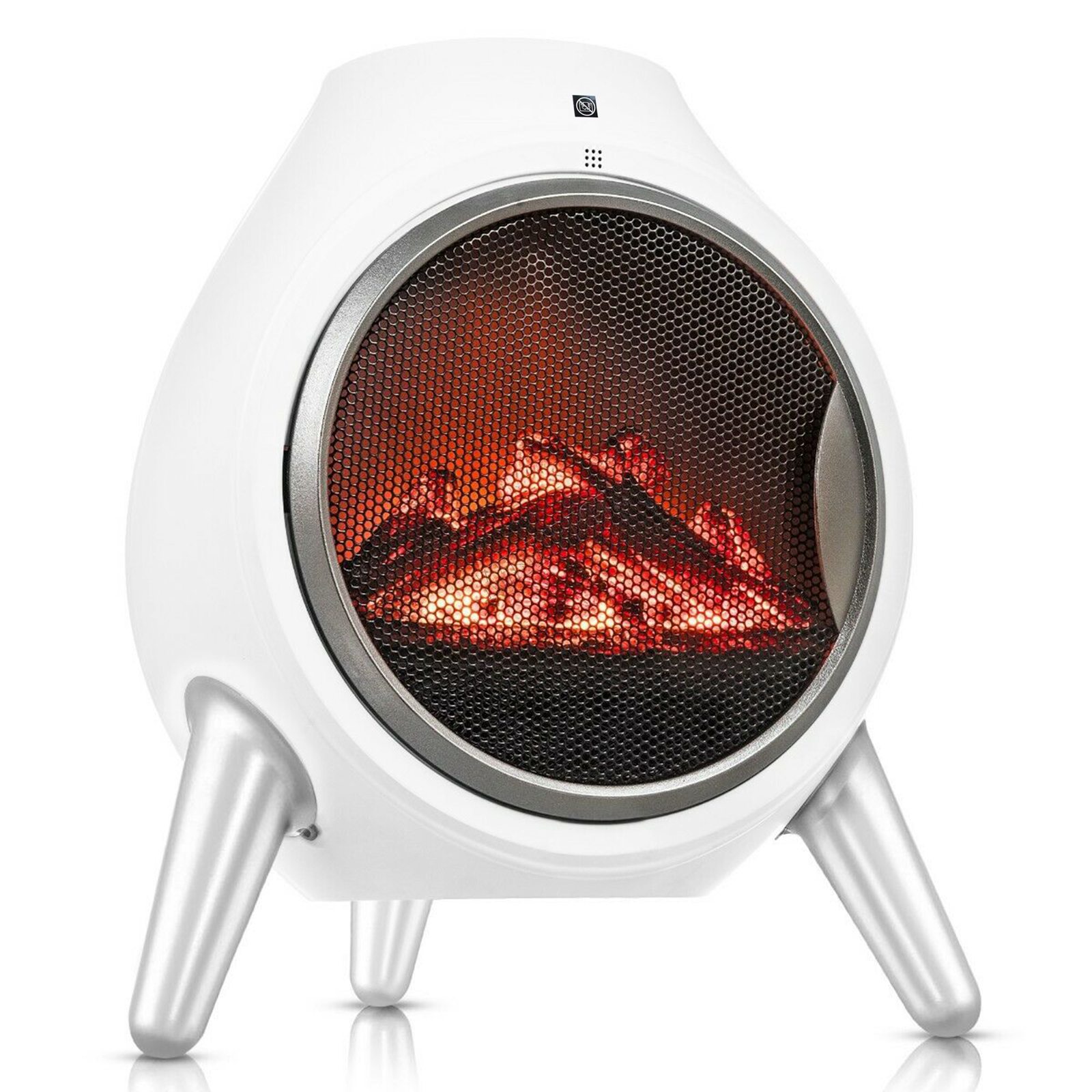 FoxHunter 1.8KW Electric Fireplace Log FoxHunter Electric Log Fire Heater Oval