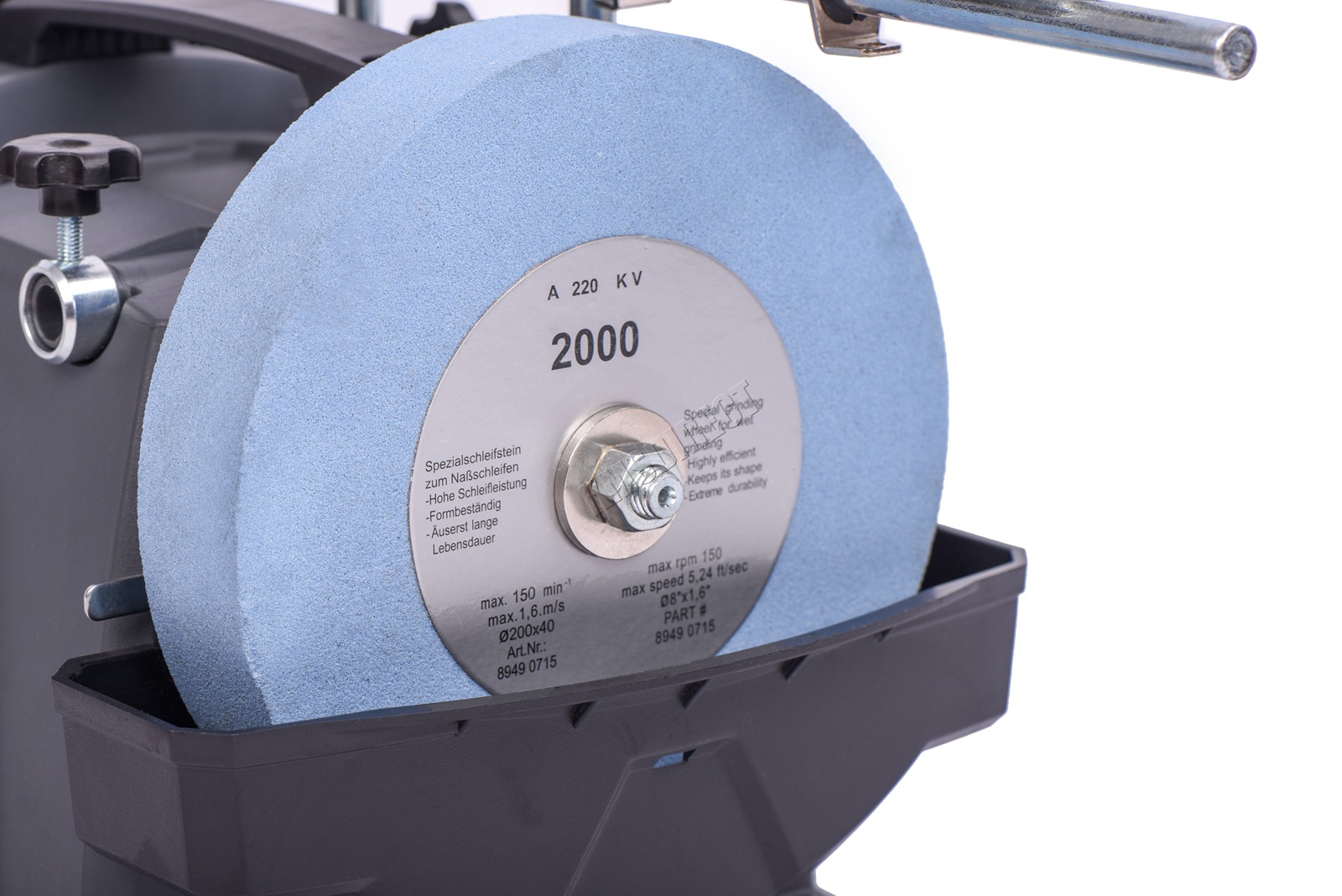 SwitZer Electric Wet Stone Honing System Blade Sharpener Grinder 120W