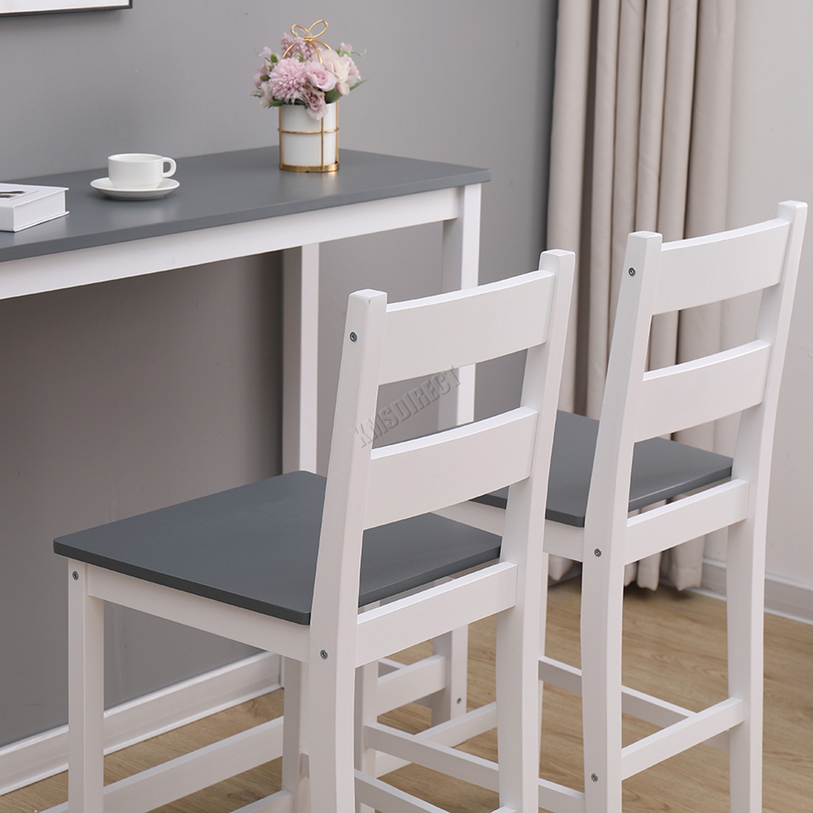 White and grey online breakfast bar