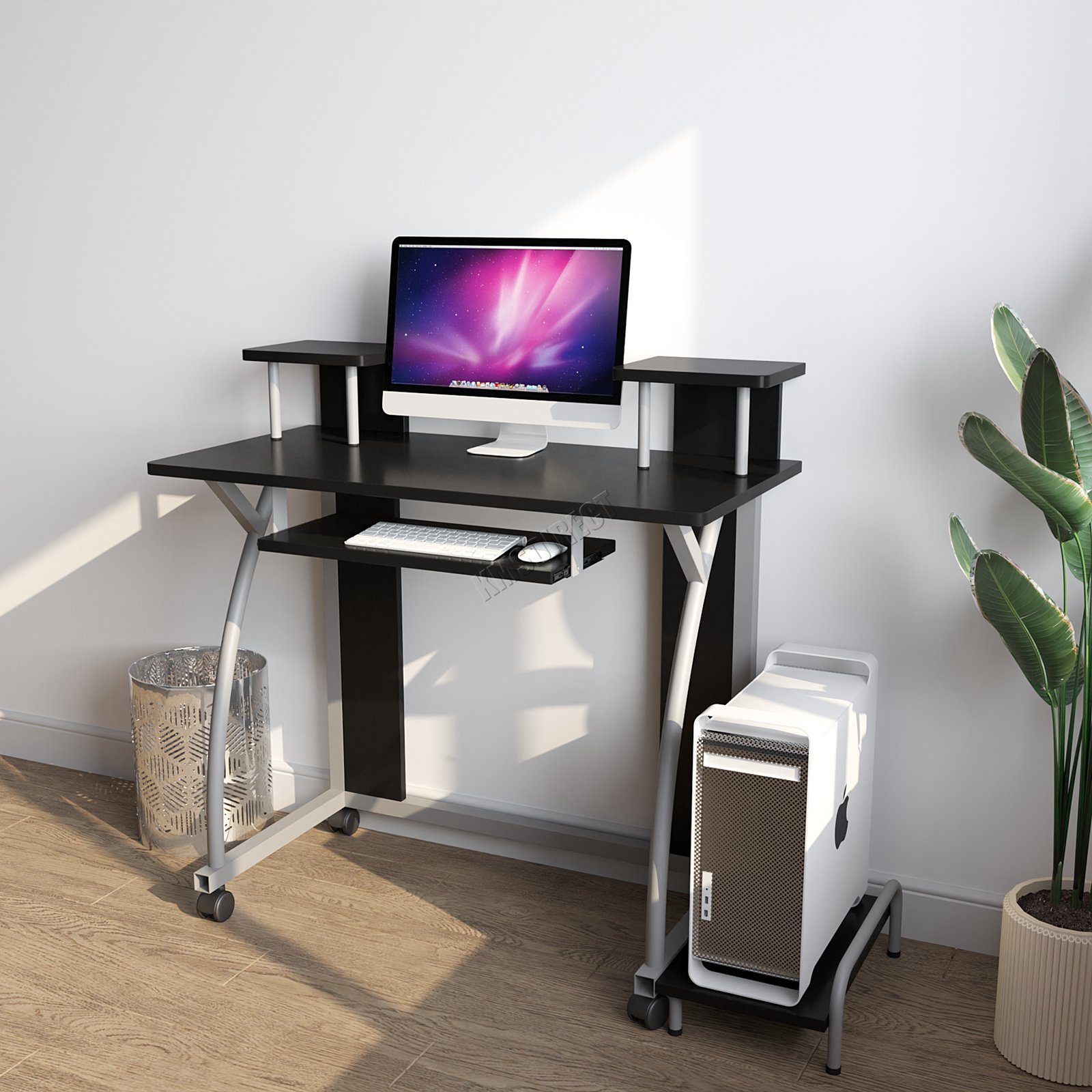 WestWood Mobile Computer Desk Office Study Laptop PC Table Workstation