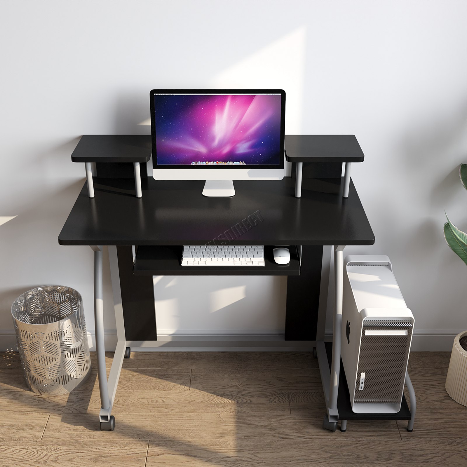 WestWood Mobile Computer Desk Office Study Laptop PC Table Workstation