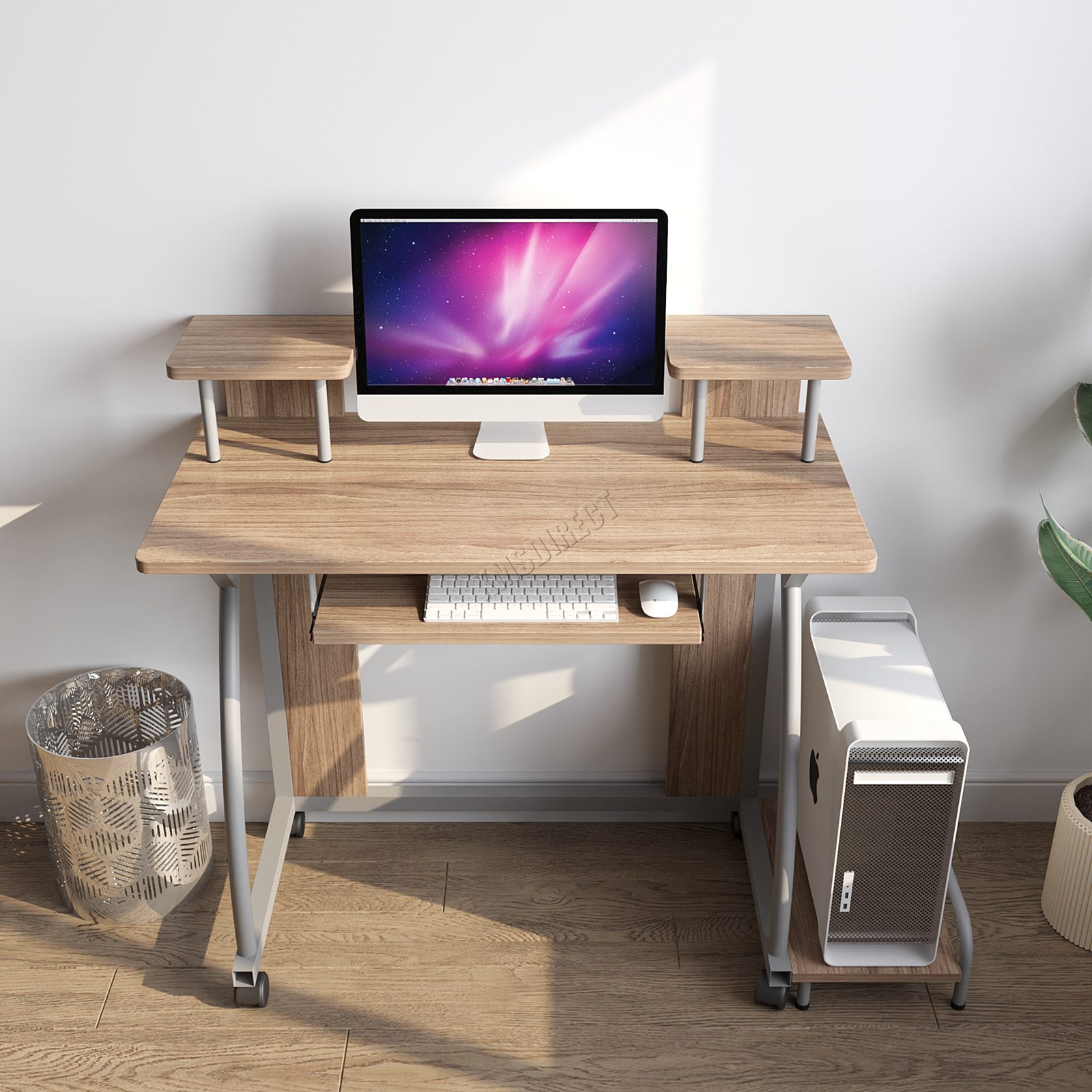 WestWood Mobile Computer Desk Office Study Laptop PC Table Workstation