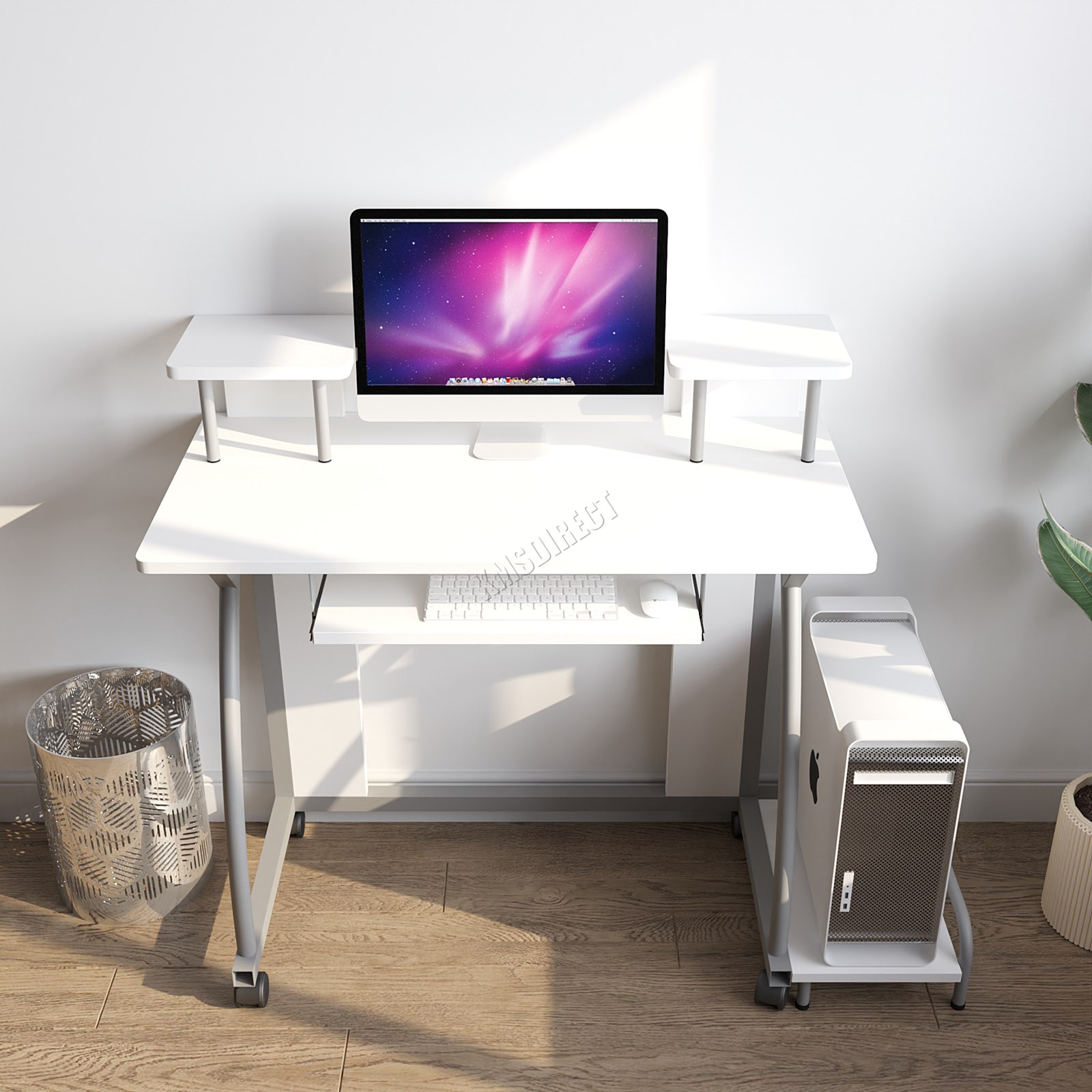 WestWood Mobile Computer Desk Office Study Laptop PC Table Workstation