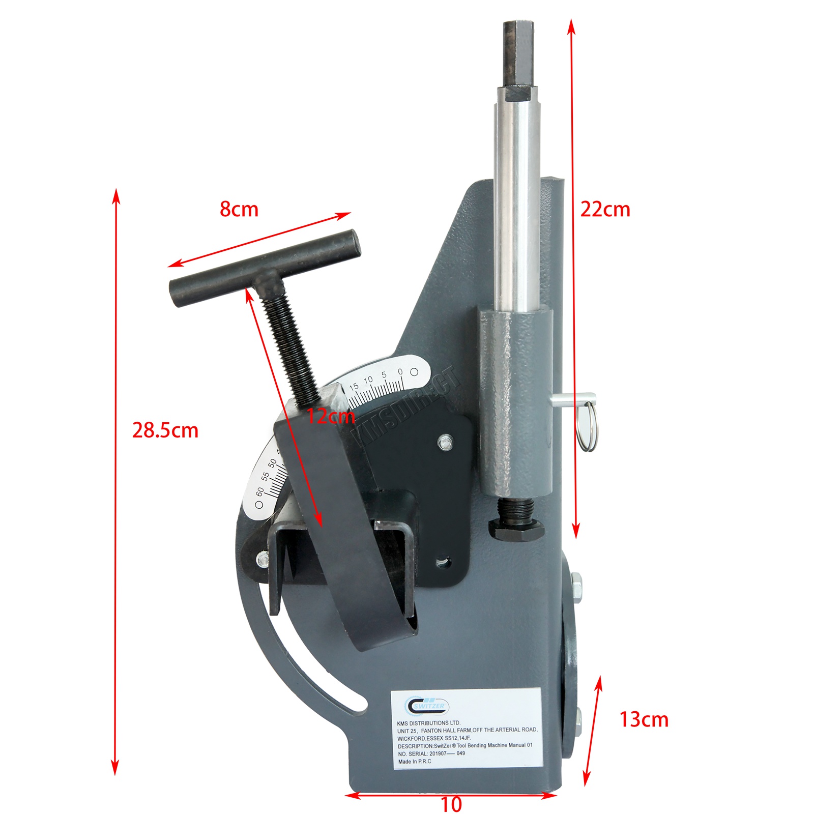 SwitZer Industrial Manual Hole Saw Tube Pipe Notcher Bender Tool 060
