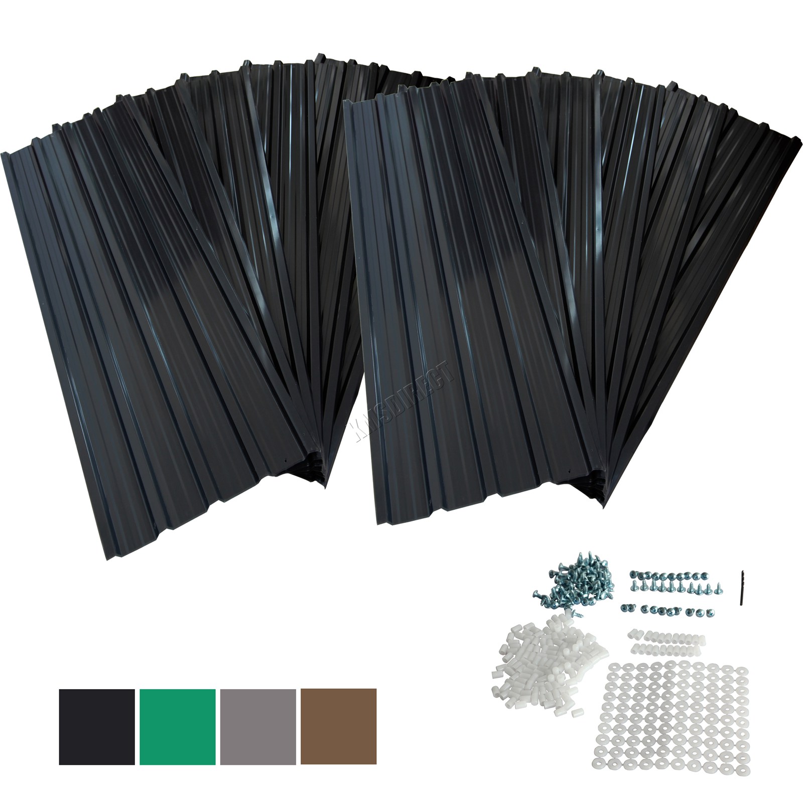 BIRCHTREE 12X Roof Sheets Corrugated Garage Shed Metal Roofing Carport