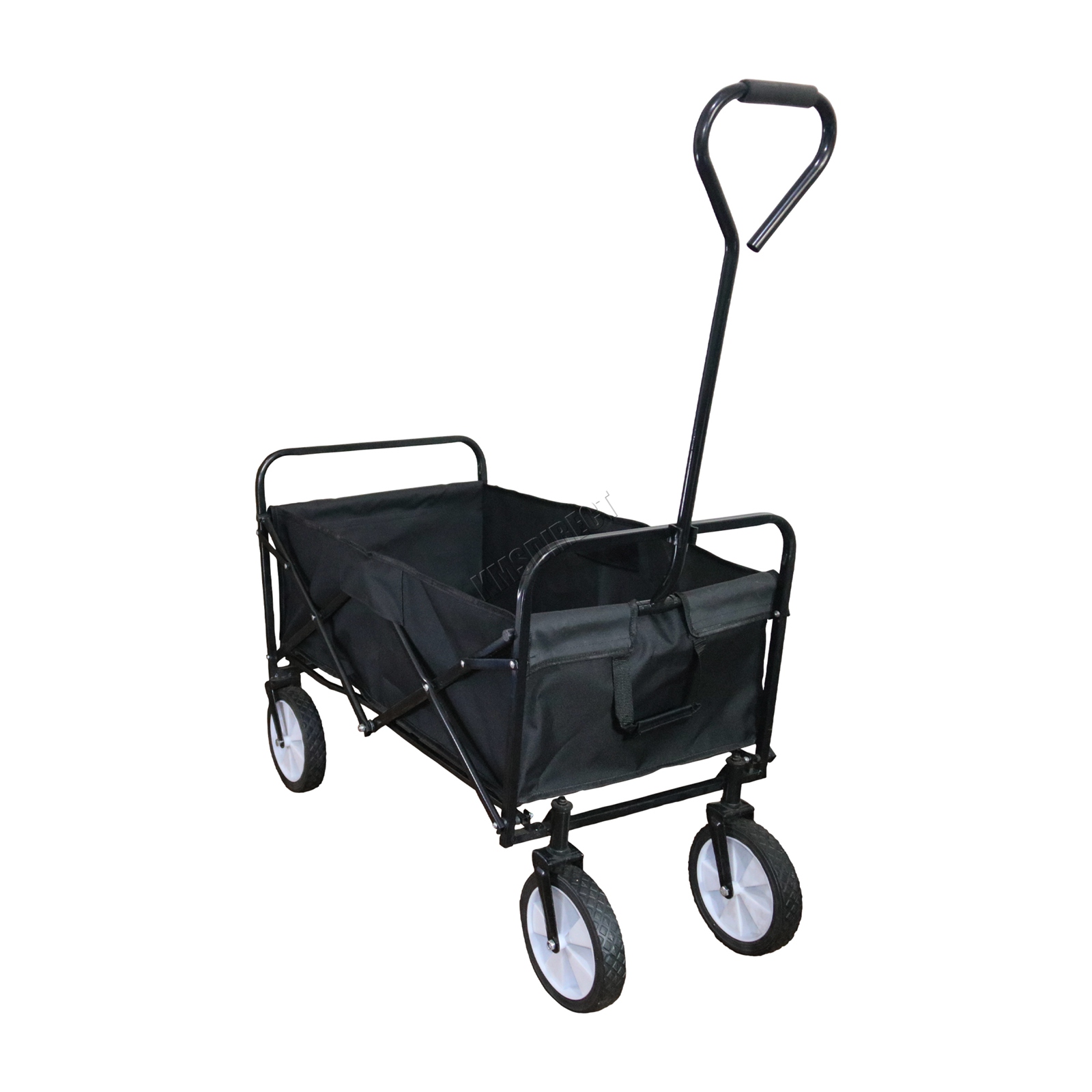 BIRCHTREE Foldable Garden Trolley Wheelbarrow Trailer Hand Cart Wagon