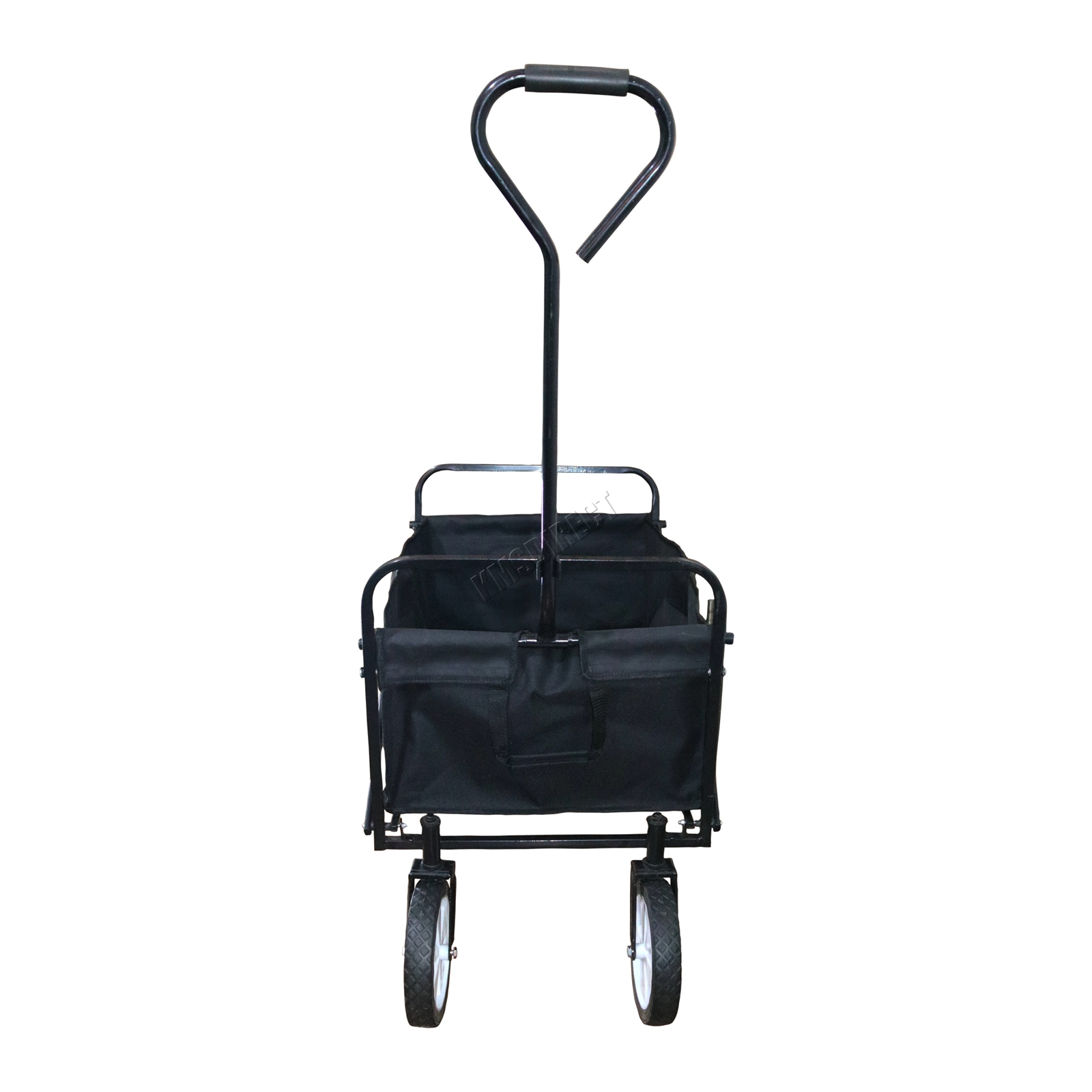 BIRCHTREE Foldable Garden Trolley Wheelbarrow Trailer Hand Cart Wagon