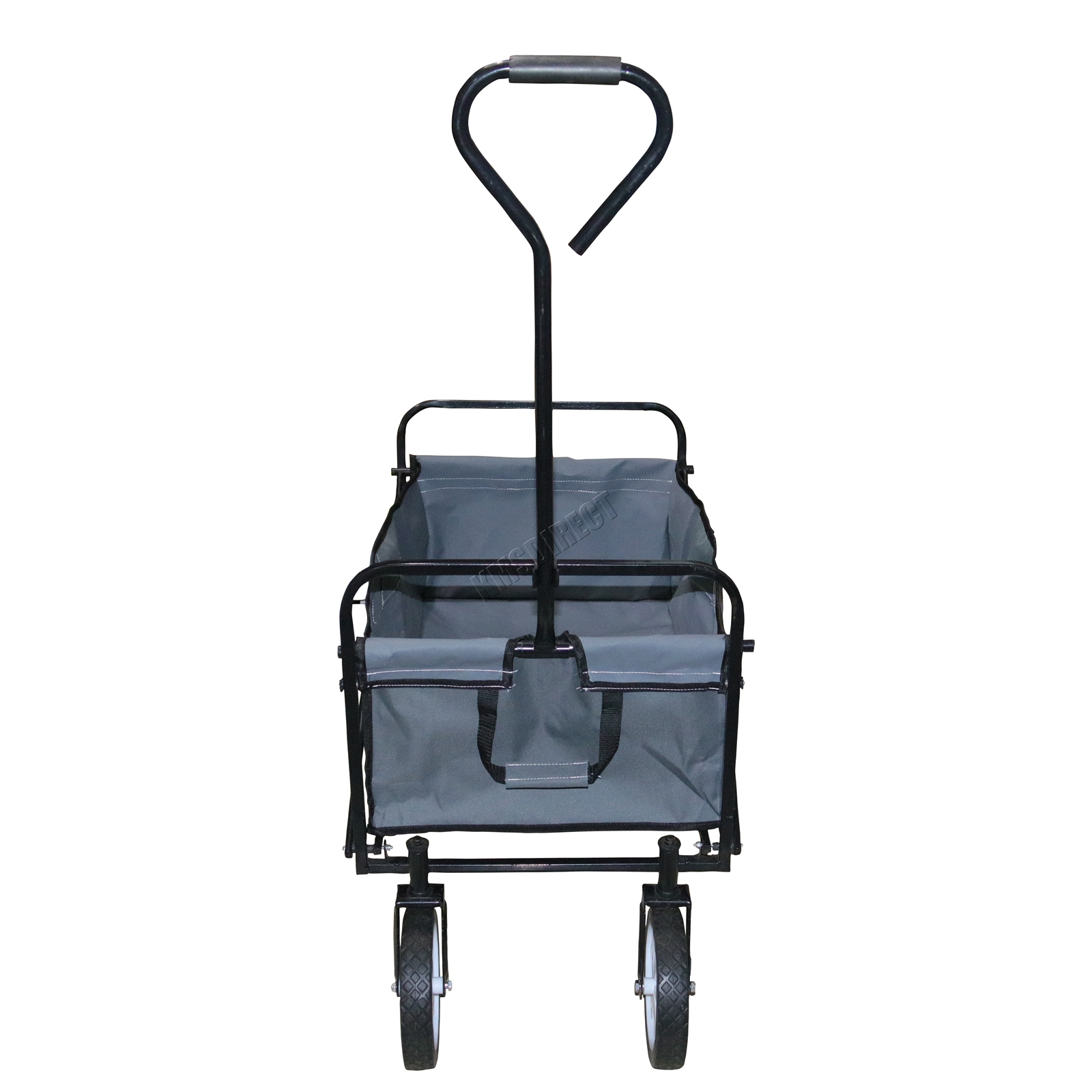 BIRCHTREE Foldable Garden Trolley Wheelbarrow Trailer Hand Cart Wagon