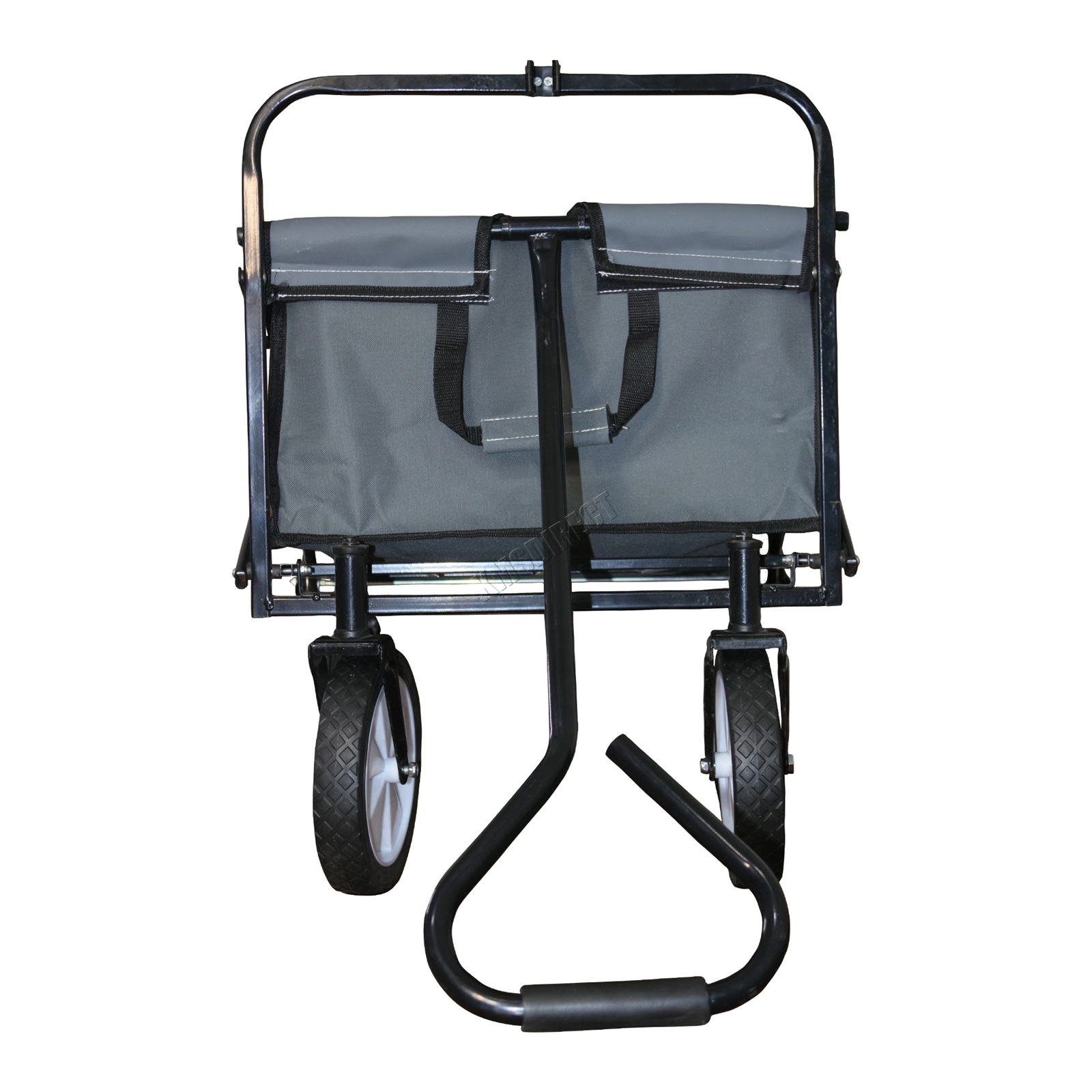 BIRCHTREE Foldable Garden Trolley Wheelbarrow Trailer Hand Cart Wagon