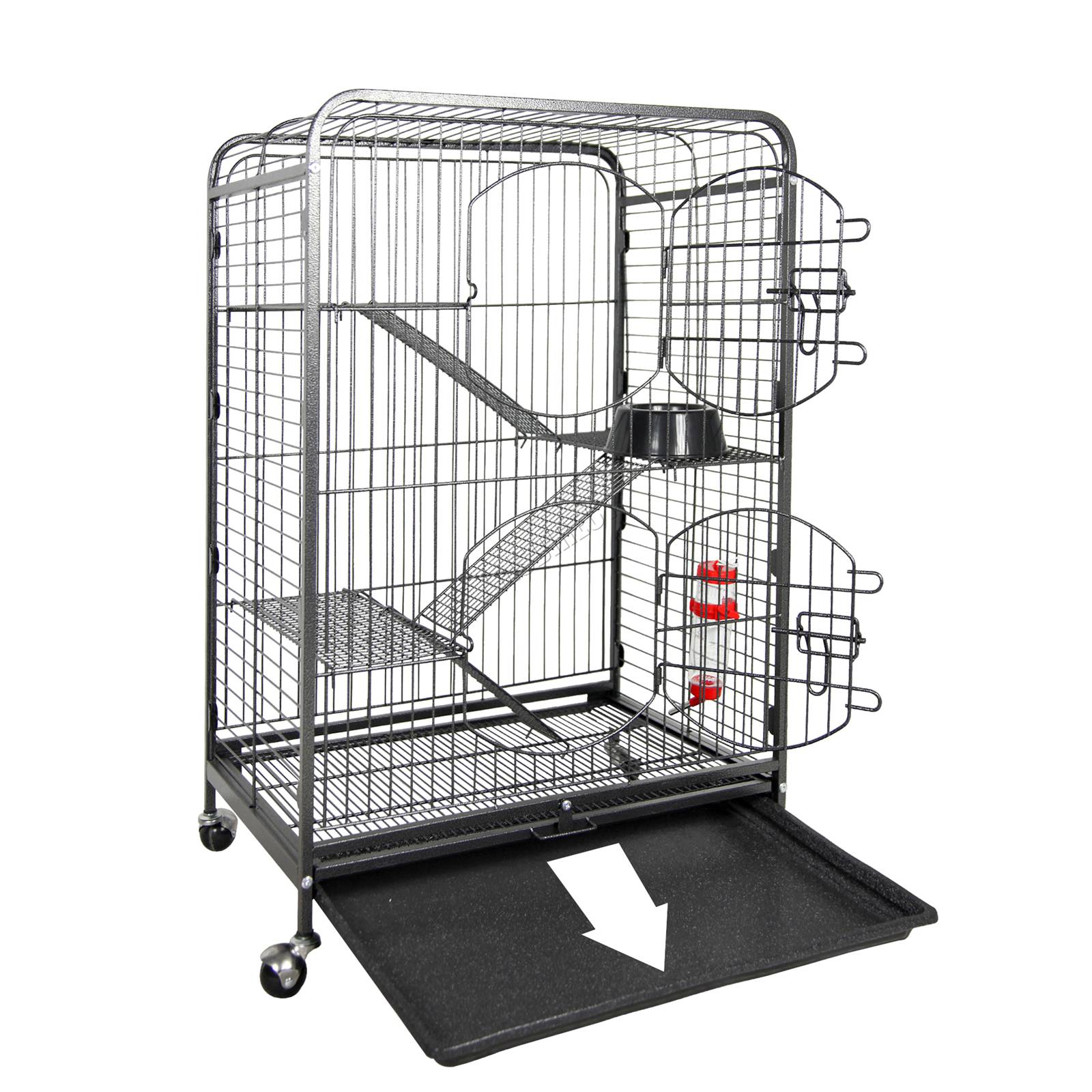 FoxHunter Metal Pet Guinea Pig Rodent Cage Ferret Chinchilla Hutch