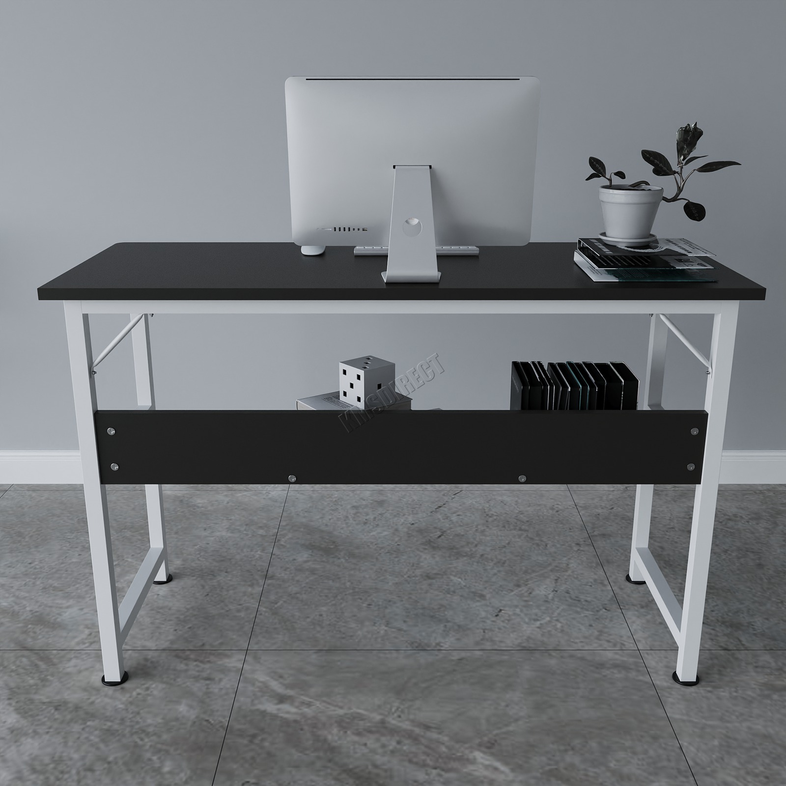 WestWood Compact Computer Desk With Shelf PC Laptop Table Workstation