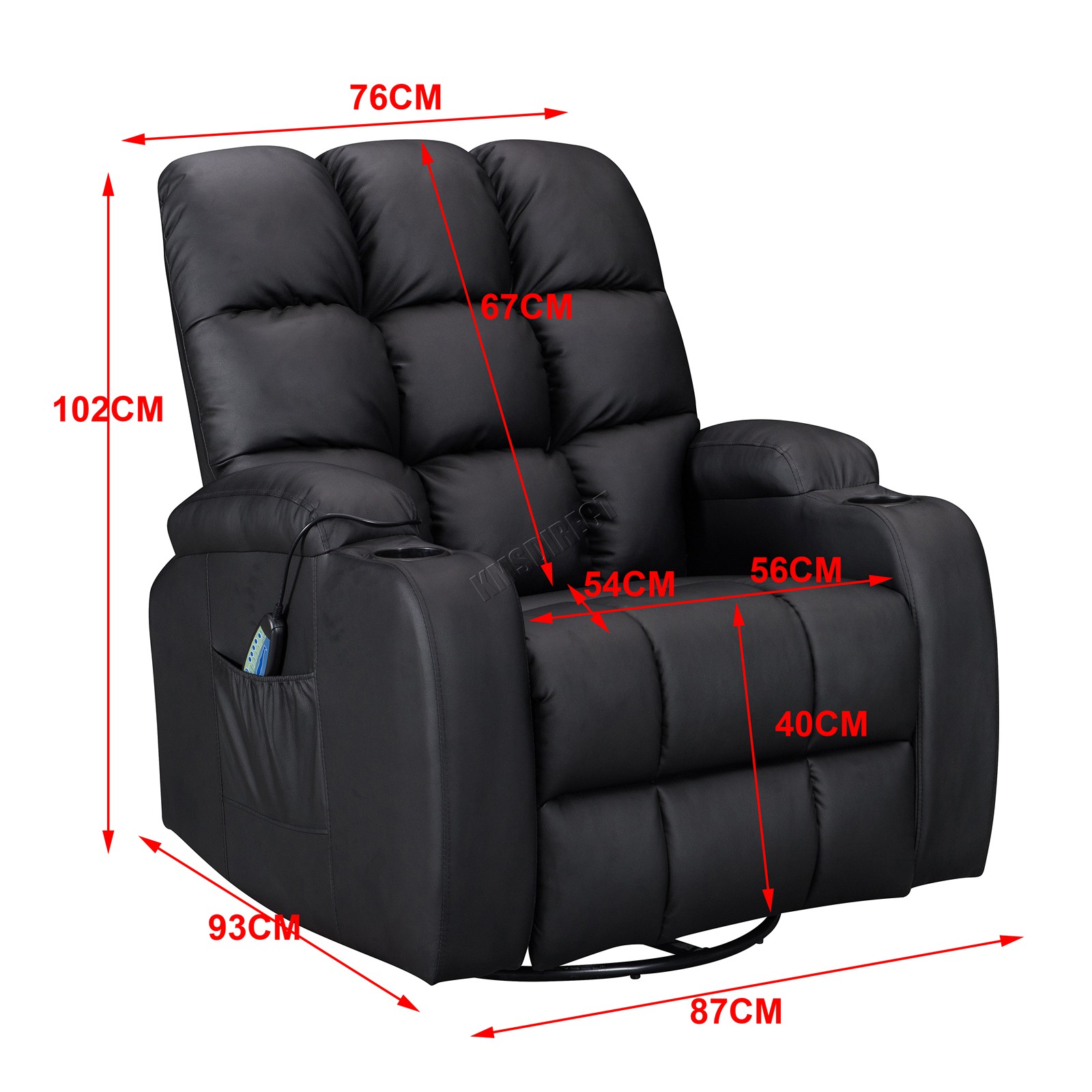WestWood Massage Cinema Recliner Sofa Chair PU Leather Armchair Swivel MLS12 eBay