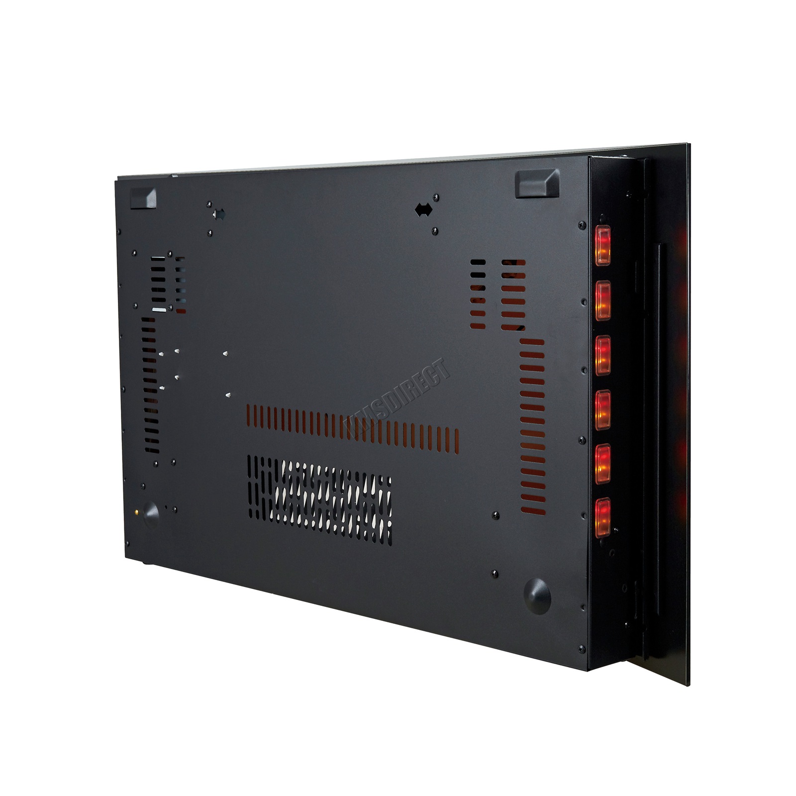 HEATSURE Wandmontage Elektrisch Kamin Glas Heizung Feuer Fernbedienung