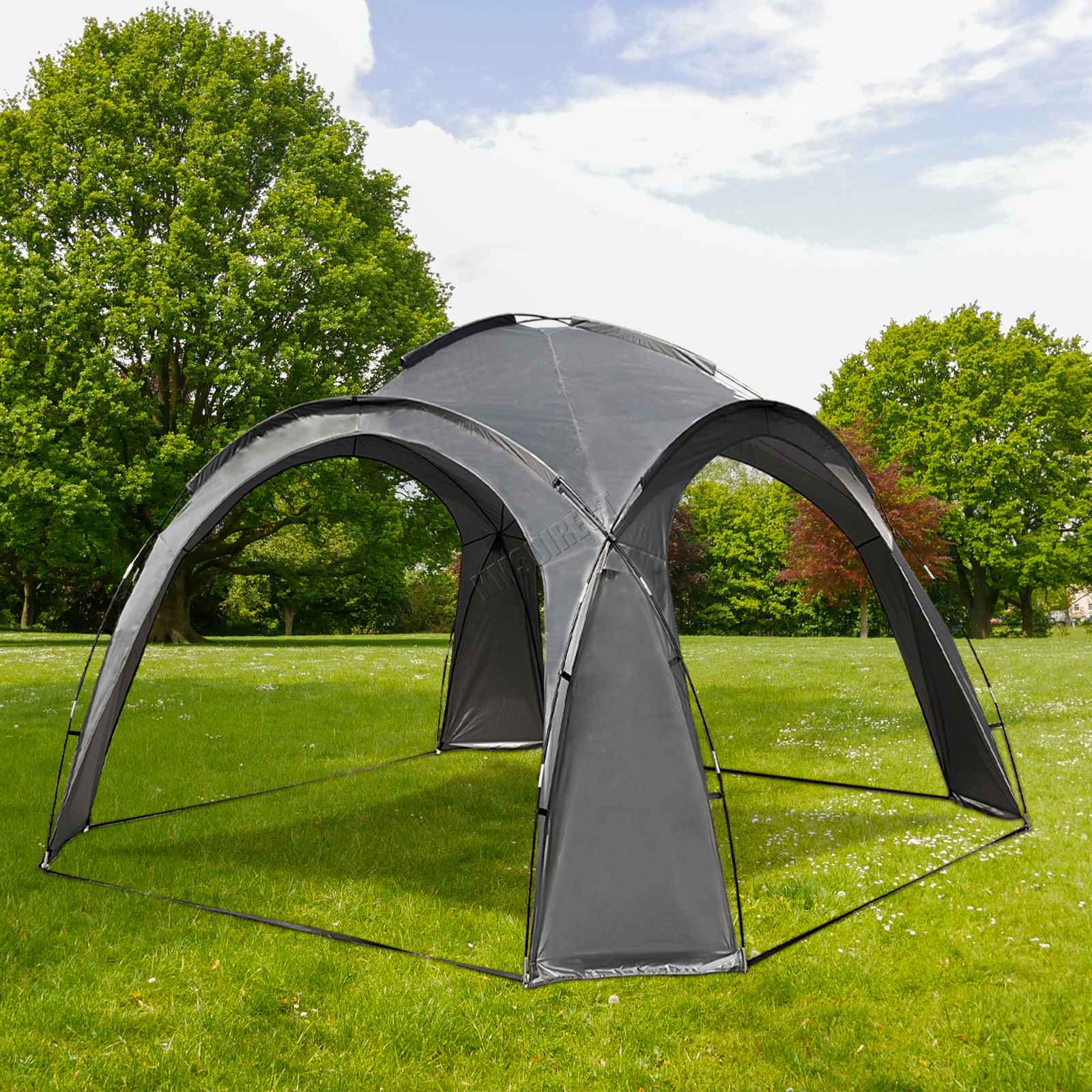 BIRCHTREE Outdoor Garden Dome Gazebo 3.5 x 3.5m Tent Shelter Camping