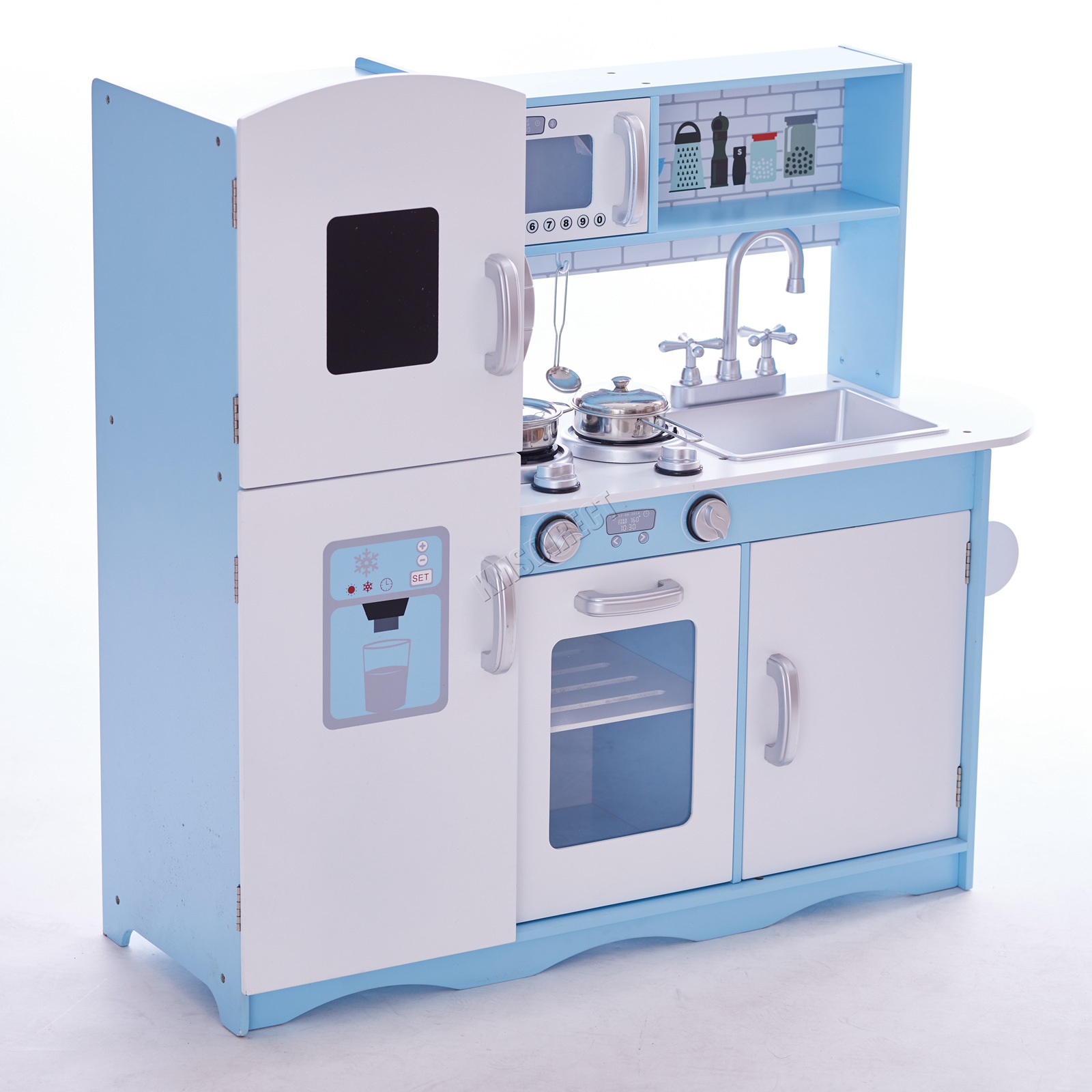 GALACTICA Juguete Juego de Rol Cocina Madera Fingir con Utensilio Juego de Cocina para Niños - Imagen 17 de 44