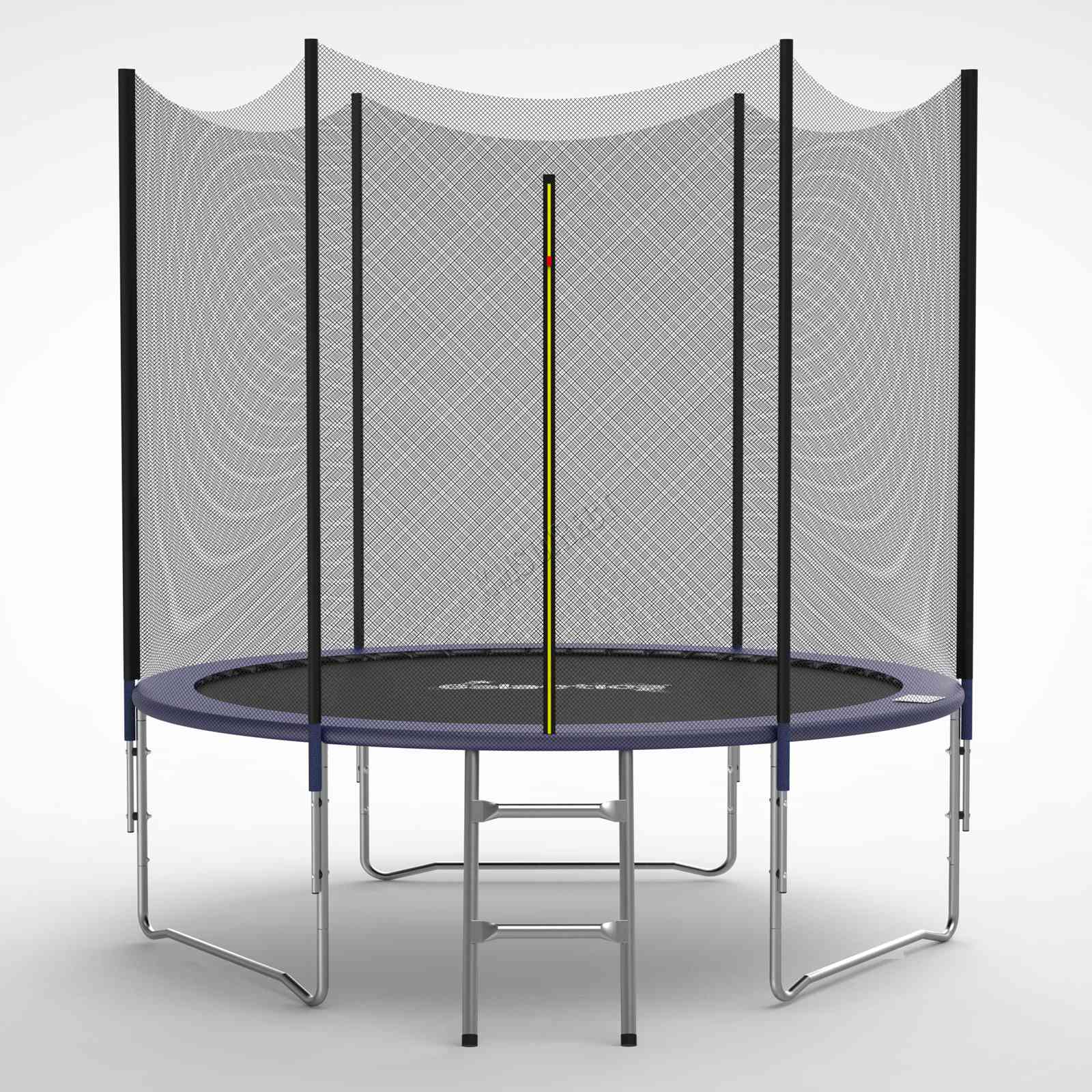 GALACTICA Trampoline Set 6 8 10 12 14FT Round Outdoor Safety Net Enclosure Blue