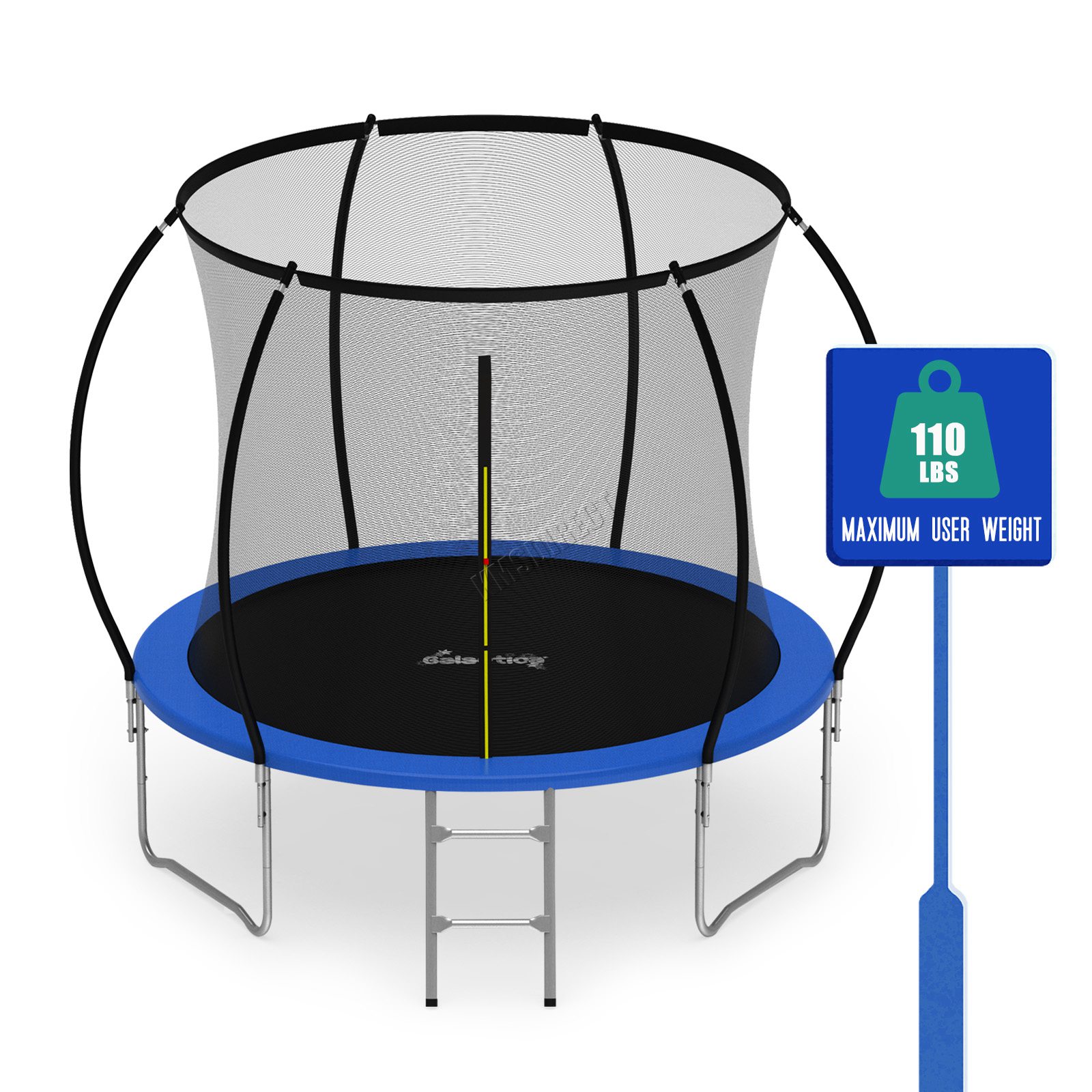 GALACTICA Trampoline 6FT 8FT 10FT 12FT 14FT Kids Enclosure W/ Safety Net Ladder - Picture 21 of 57