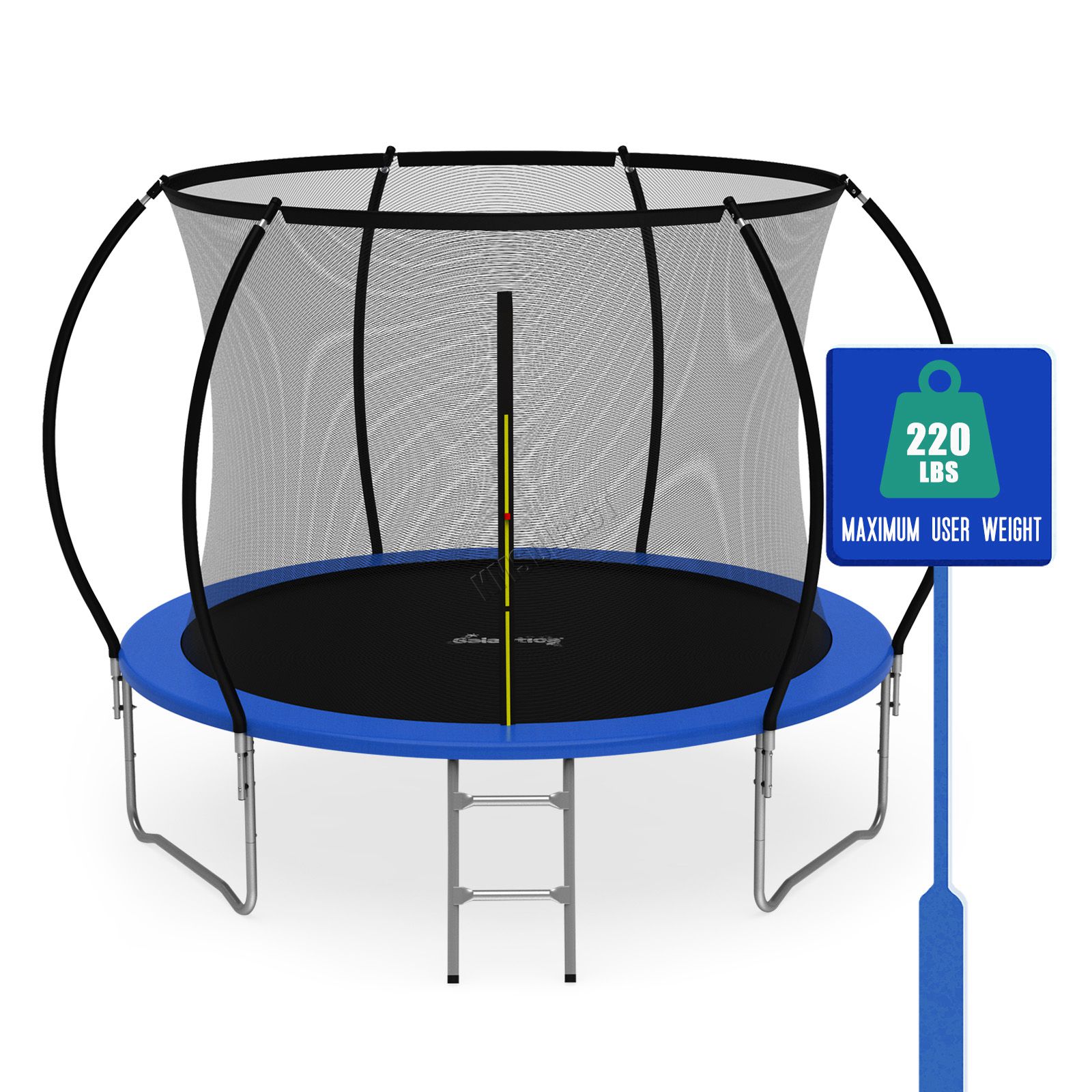 GALACTICA Trampoline 6FT 8FT 10FT 12FT 14FT Kids Enclosure W/ Safety Net Ladder - Picture 39 of 57