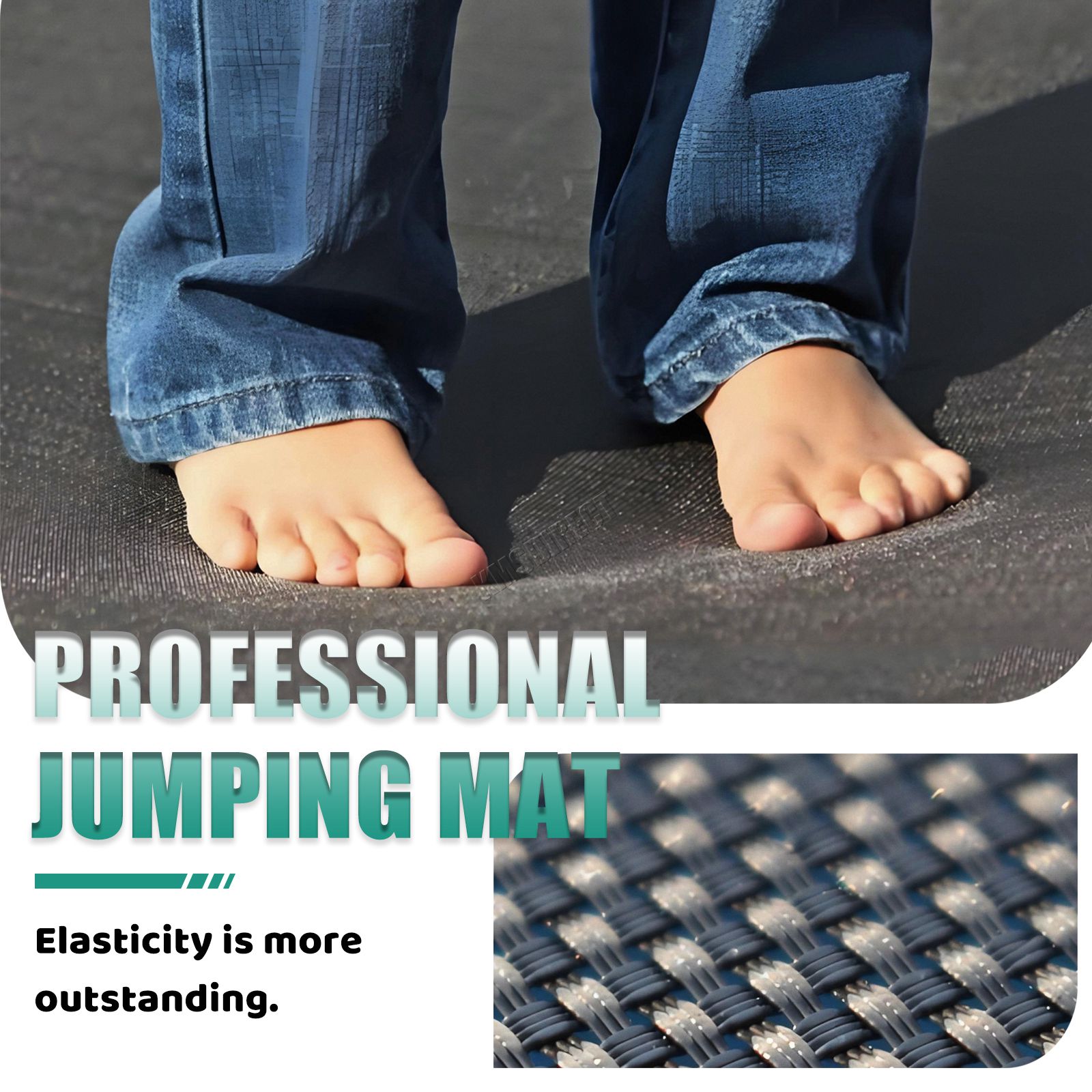 GALACTICA Trampoline 6FT 8FT 10FT 12FT 14FT Kids Enclosure W/ Safety Net Ladder - Picture 45 of 57