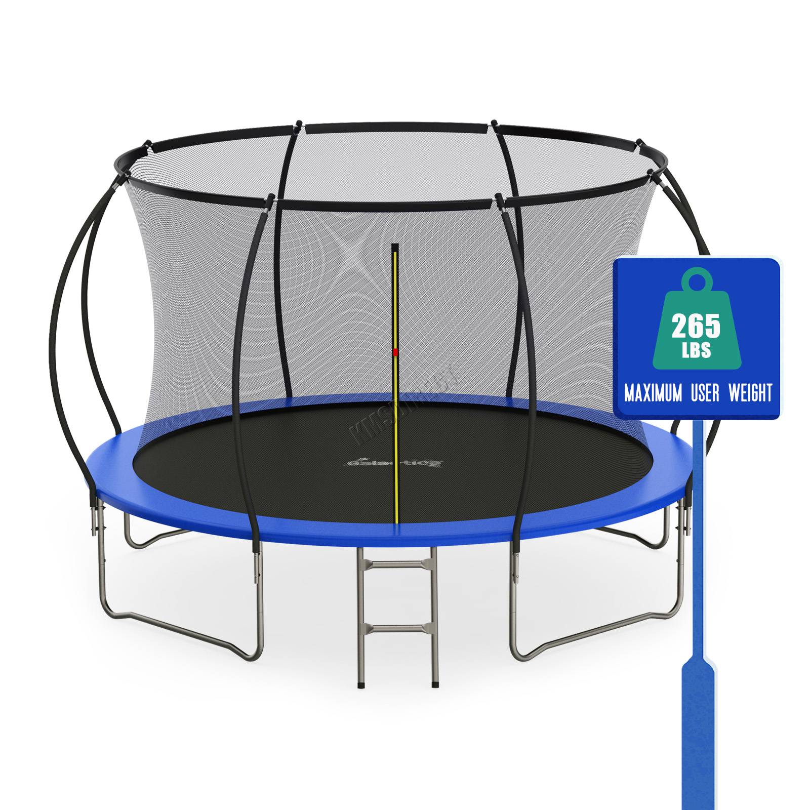 GALACTICA Trampoline 6FT 8FT 10FT 12FT 14FT Kids Enclosure W/ Safety Net Ladder - Picture 48 of 57