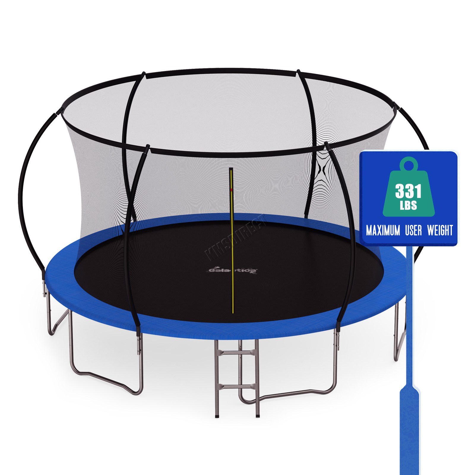 GALACTICA Trampoline 6FT 8FT 10FT 12FT 14FT Kids Enclosure W/ Safety Net Ladder - Picture 57 of 57