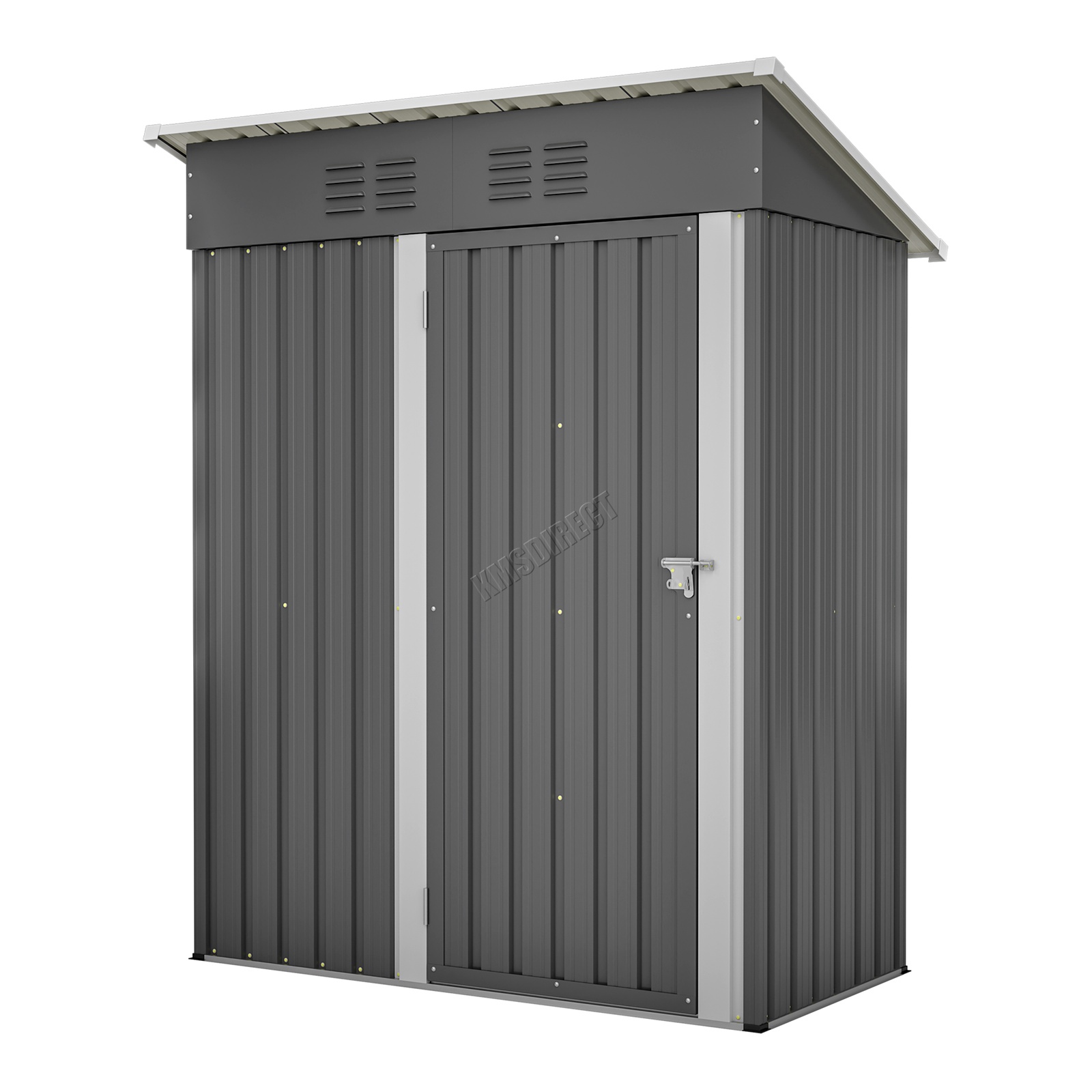 BIRCHTREE Garden Shed Metal Pent Roof Outdoor Storage With Free Foundation New - Picture 43 of 47