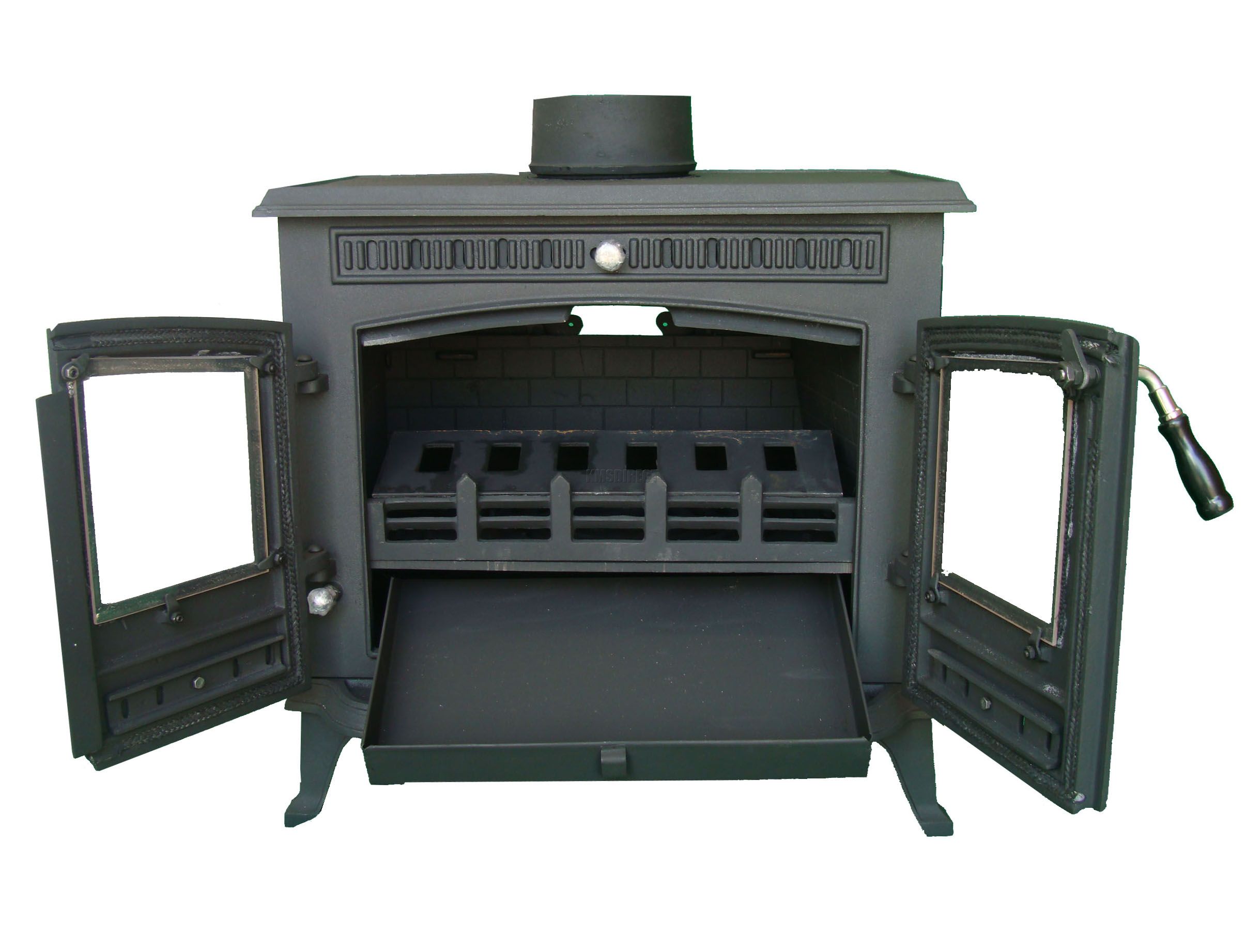 WoodBurner NEW Cast Iron Log Burner MultiFuel Wood Burning 13kw Stove