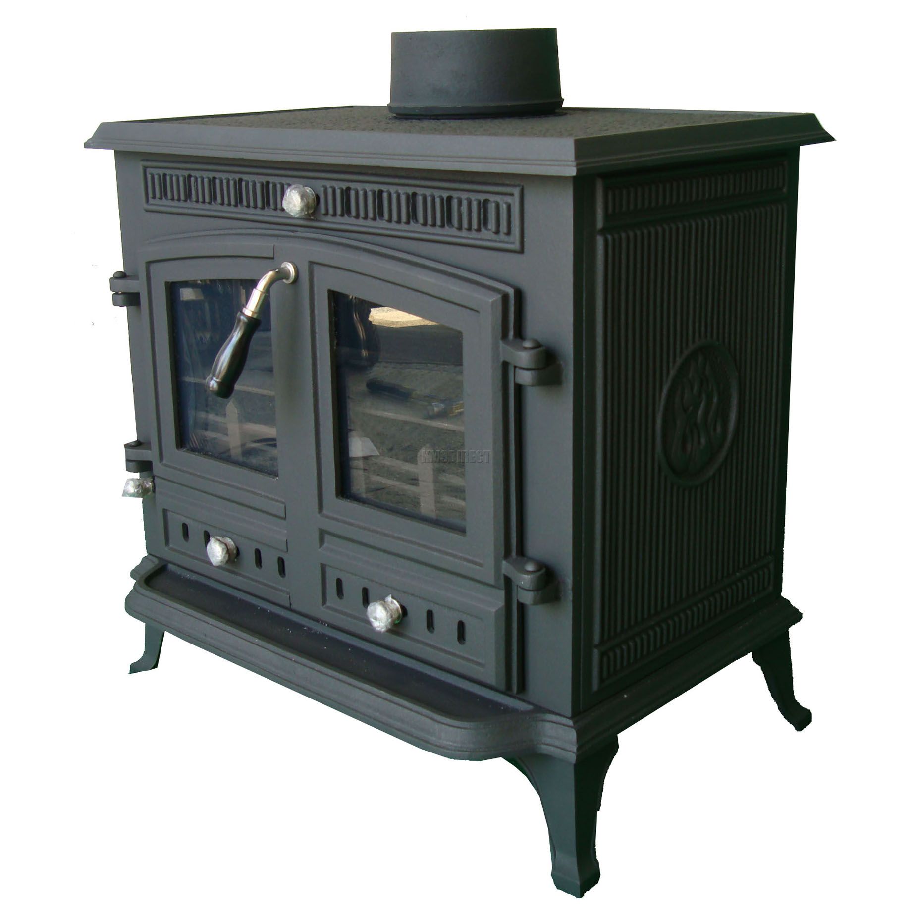 WoodBurner NEW Cast Iron Log Burner MultiFuel Wood Burning 13kw Stove