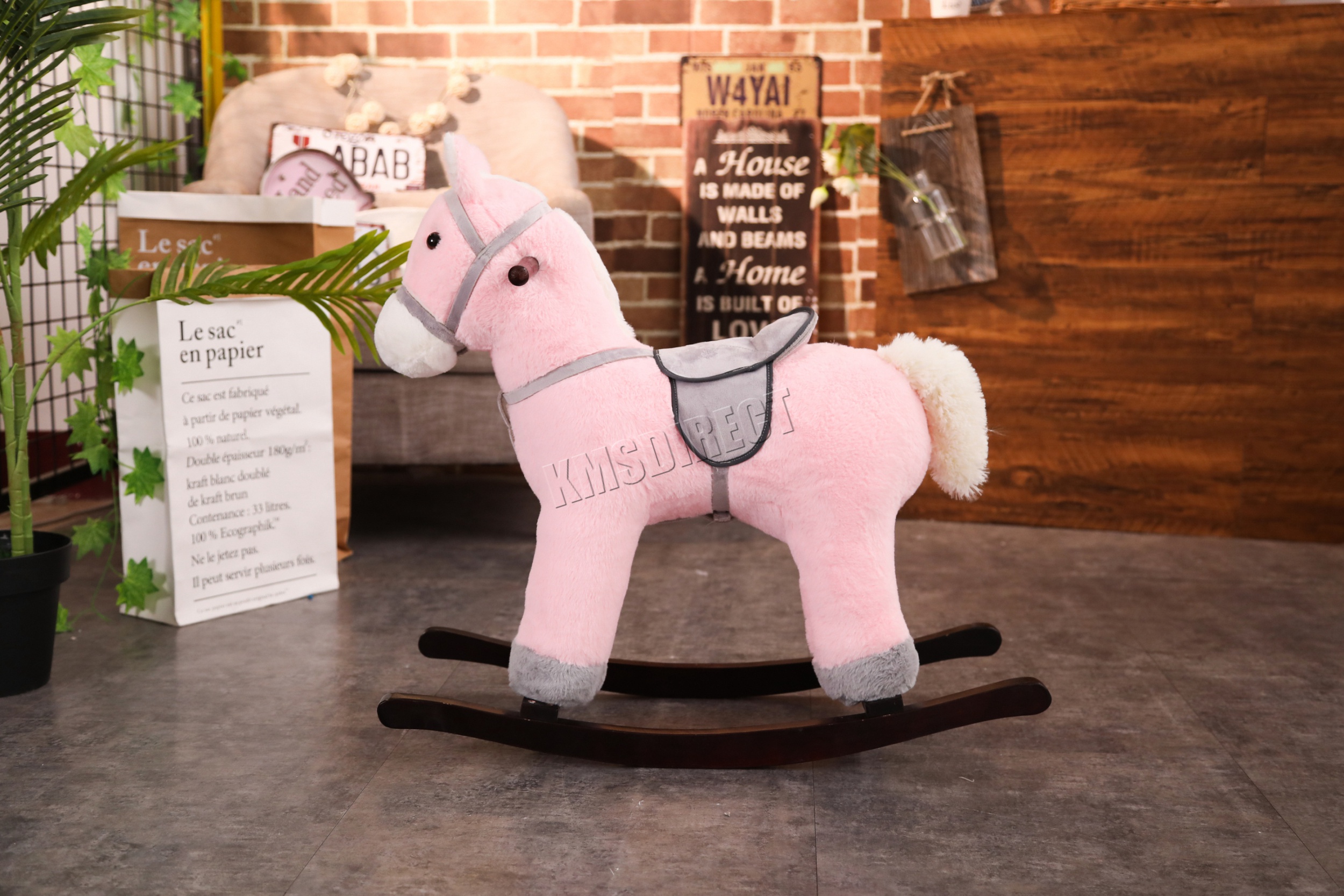 Kids Children Rocking Horse With Sound Great Traditional Toy Small