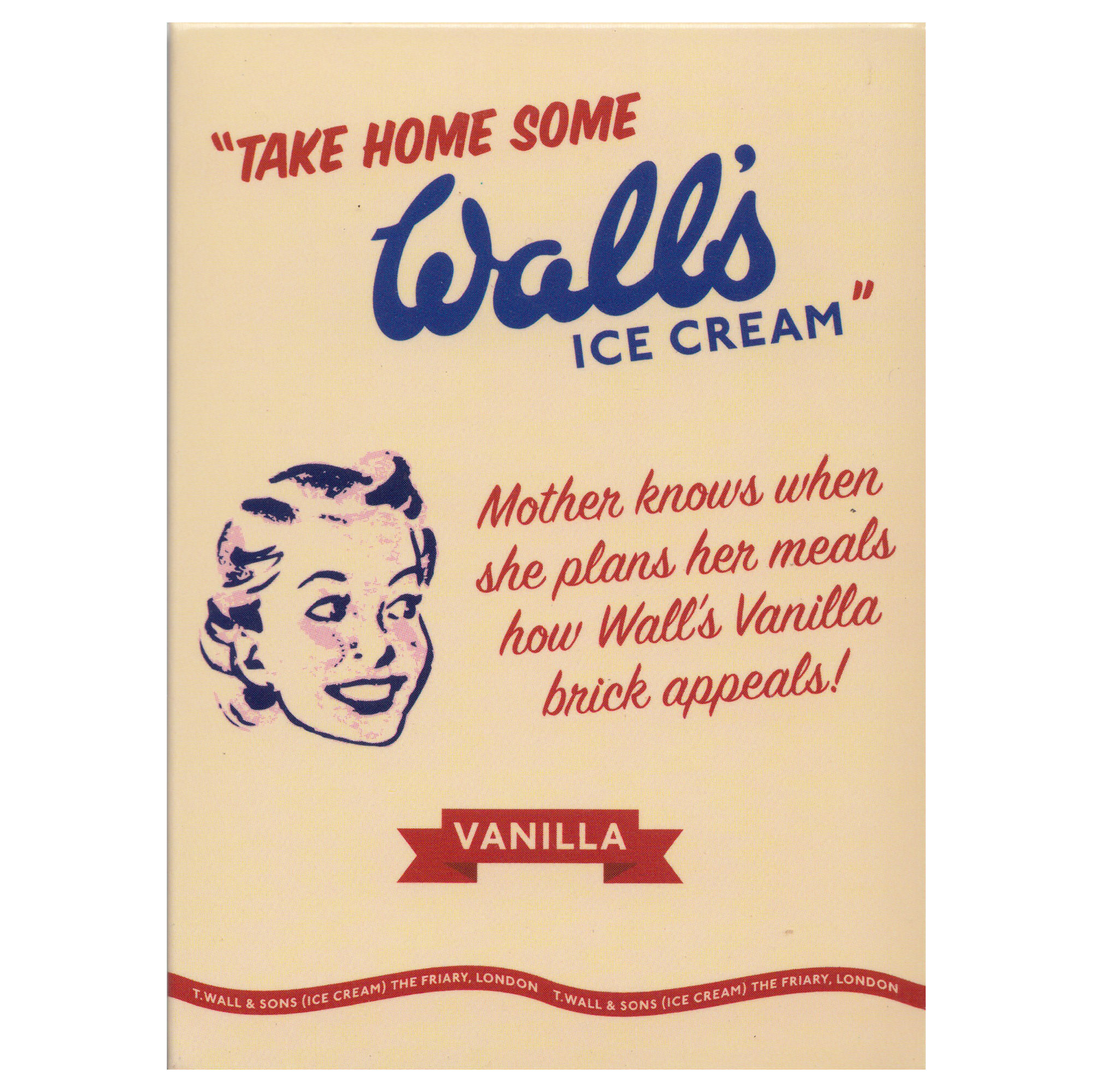 NEW MOTHER KNOWS BEST VINTAGE WALLS ICE CREAM FRIDGE MAGNET VANILLA ...