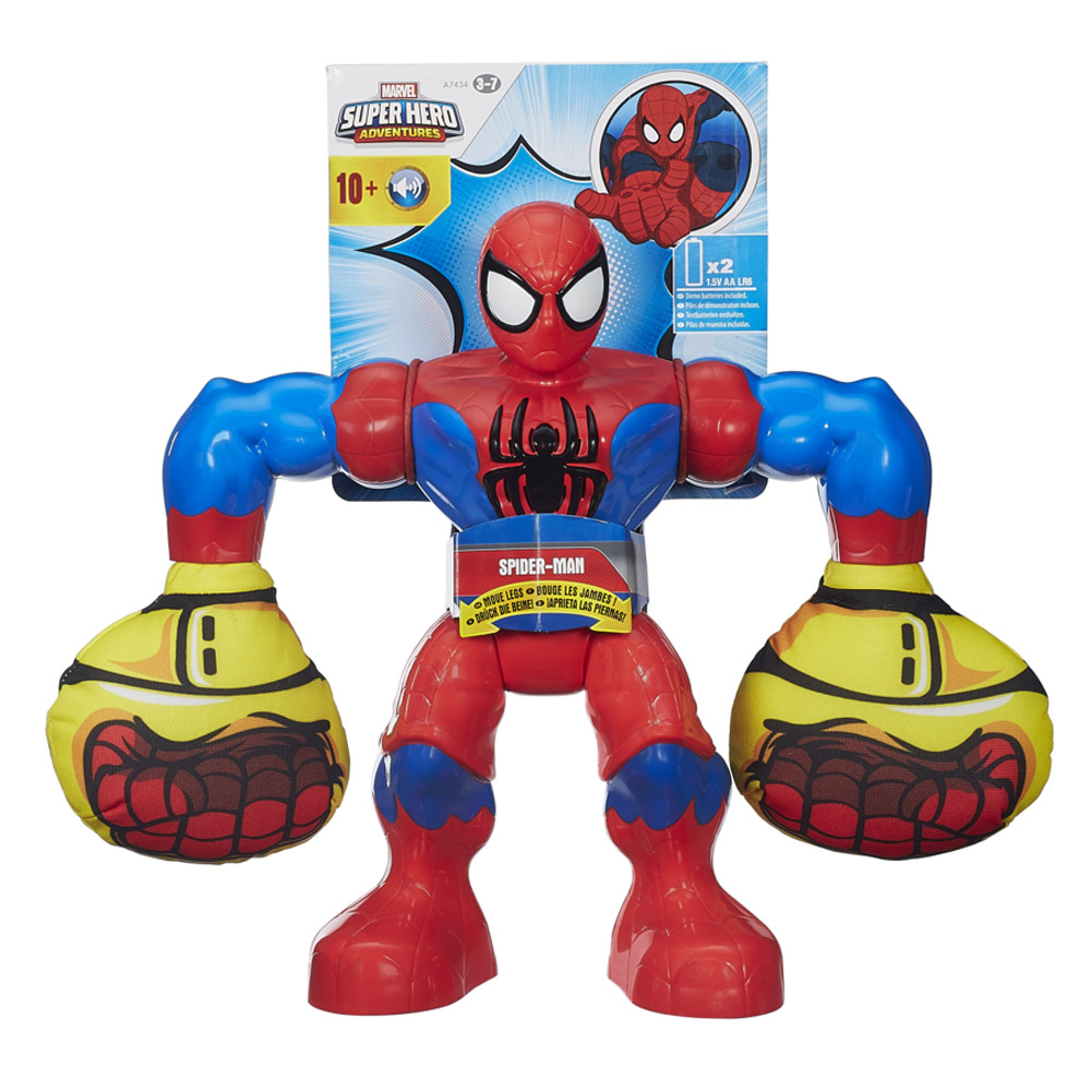 MARVEL SUPER HERO ADVENTURES KAPOW SPIDER-MAN ACTION FIGURE! HASBRO ...