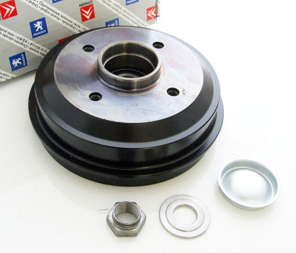 Peugeot 106 S1 91-96 Rear Hub & Brake Drum 180x30 (NON ABS) - Genuine Peugeot Thumbnail 3