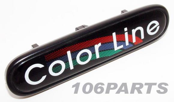 DISCONTINUED Peugeot 106 COLOUR LINE Dashboard Badge - New Genuine Peugeot Part Thumbnail 3