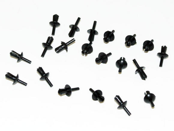 Peugeot 106 Door Seal Fixing Rivets (Pack of 20) XS XSi RALLYE GTi QUIKSILVER Thumbnail 2