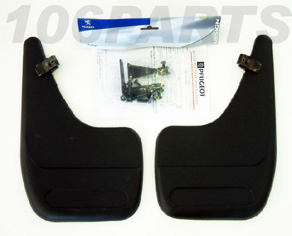 Peugeot 106 Rear Mud Flaps (x2) for S2 with Sport Bumpers GTi RALLYE QUIKSILVER Thumbnail 3