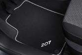 PEUGEOT 207 CARPET MATS METALLIC TRIM [Hatch & SW models] GT GTI RC THP TURBO