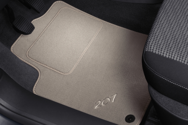 PEUGEOT 207 CARPET MATS MORNING GREY [Hatch & SW models] GT GTI RC THP TURBO