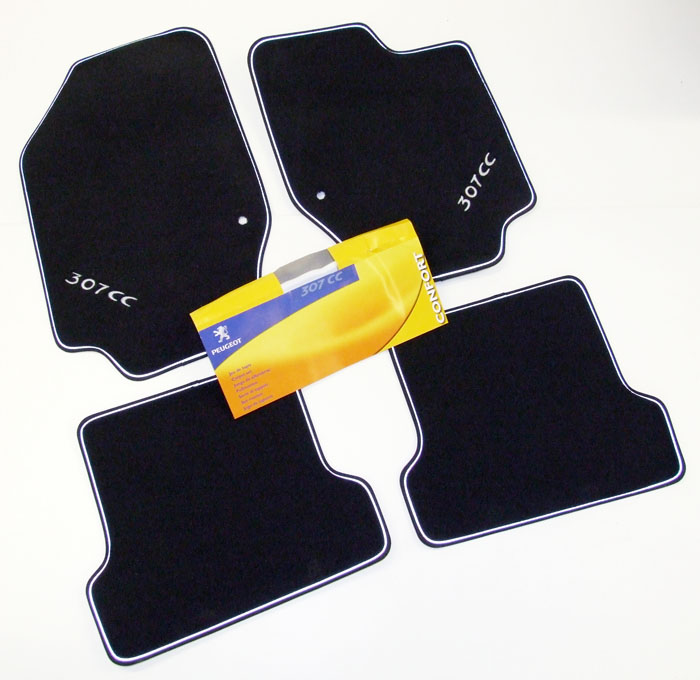 PEUGEOT 307 CARPET MATS [CC] COUPE-CABRIOLET GENUINE PEUGEOT ACCESSORY ITEM NEW!