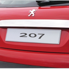 PEUGEOT 207 CHROME TAILGATE TRIM [Fits all RESTYLED 207 models]  GENUINE PEUGEOT Thumbnail 1